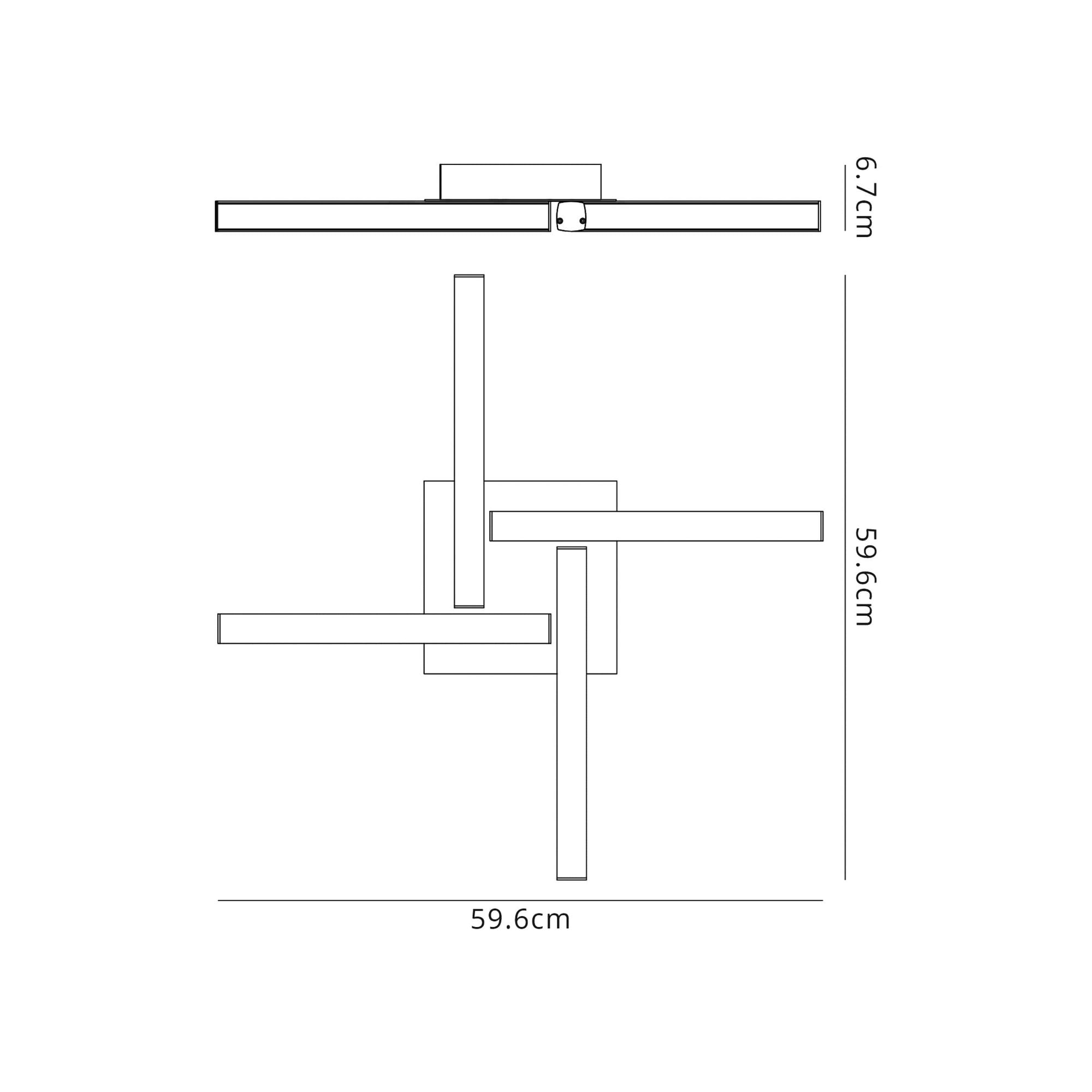 Fabula Bradwell 4 Light LED Flush Light - Polished Chrome - IP44