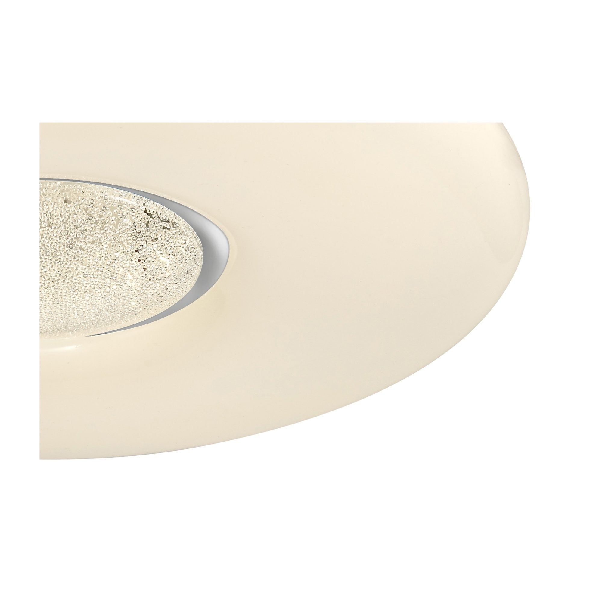 Fabula Firs Colour Switchable LED Flush Light - Opal White