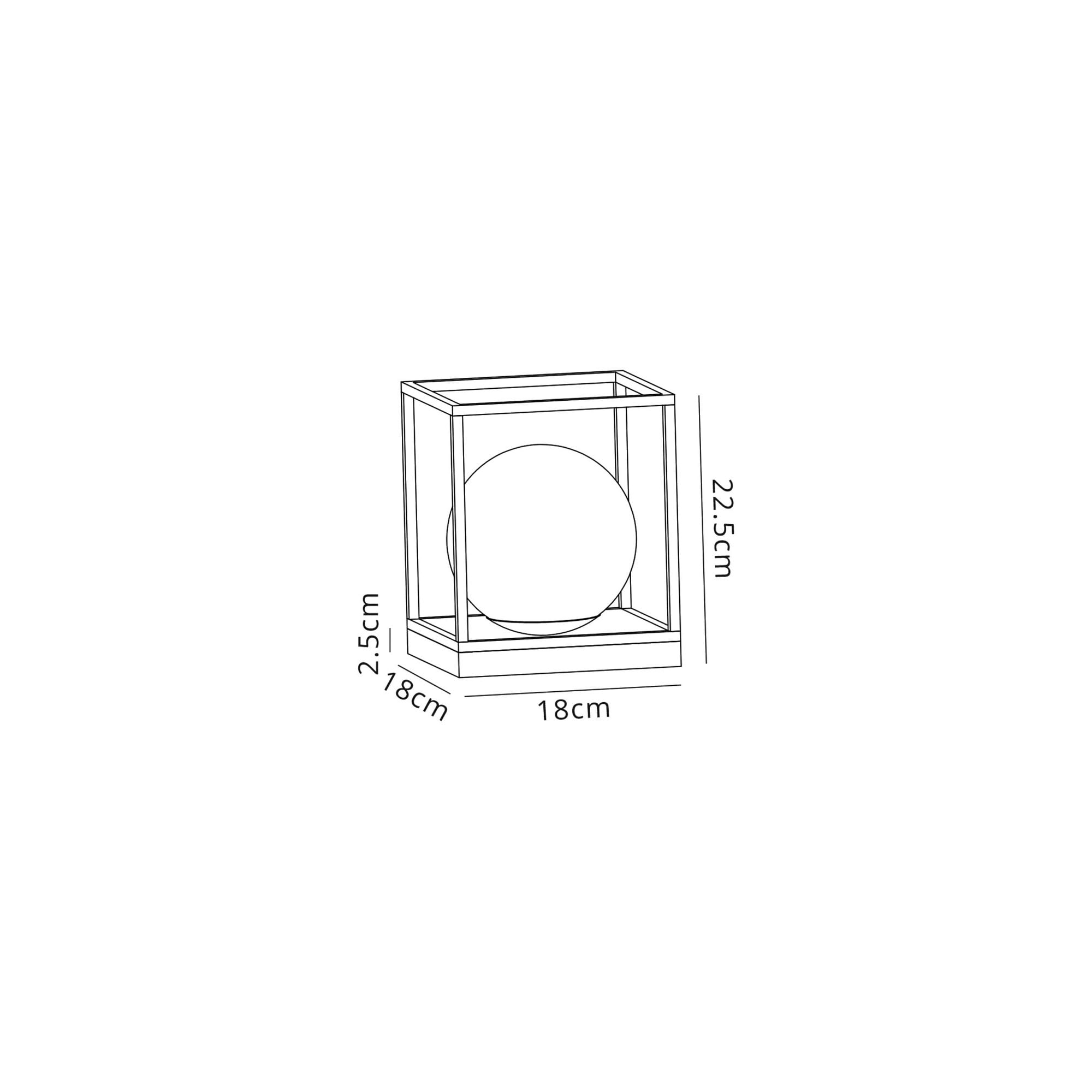 Fabula Newbury Single Table Lamp - Matt Black & Painted Gold