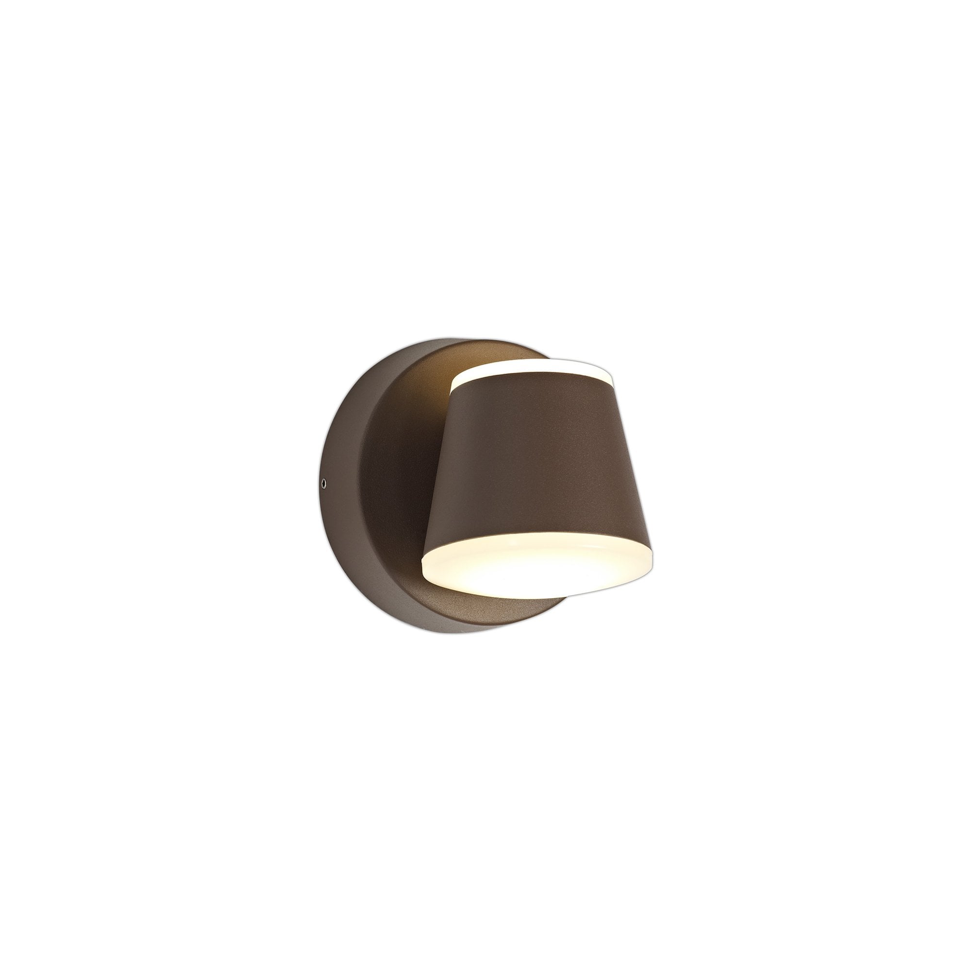 Fabula Paley 2 Light LED Wall Lamp - Dark Brown - IP54