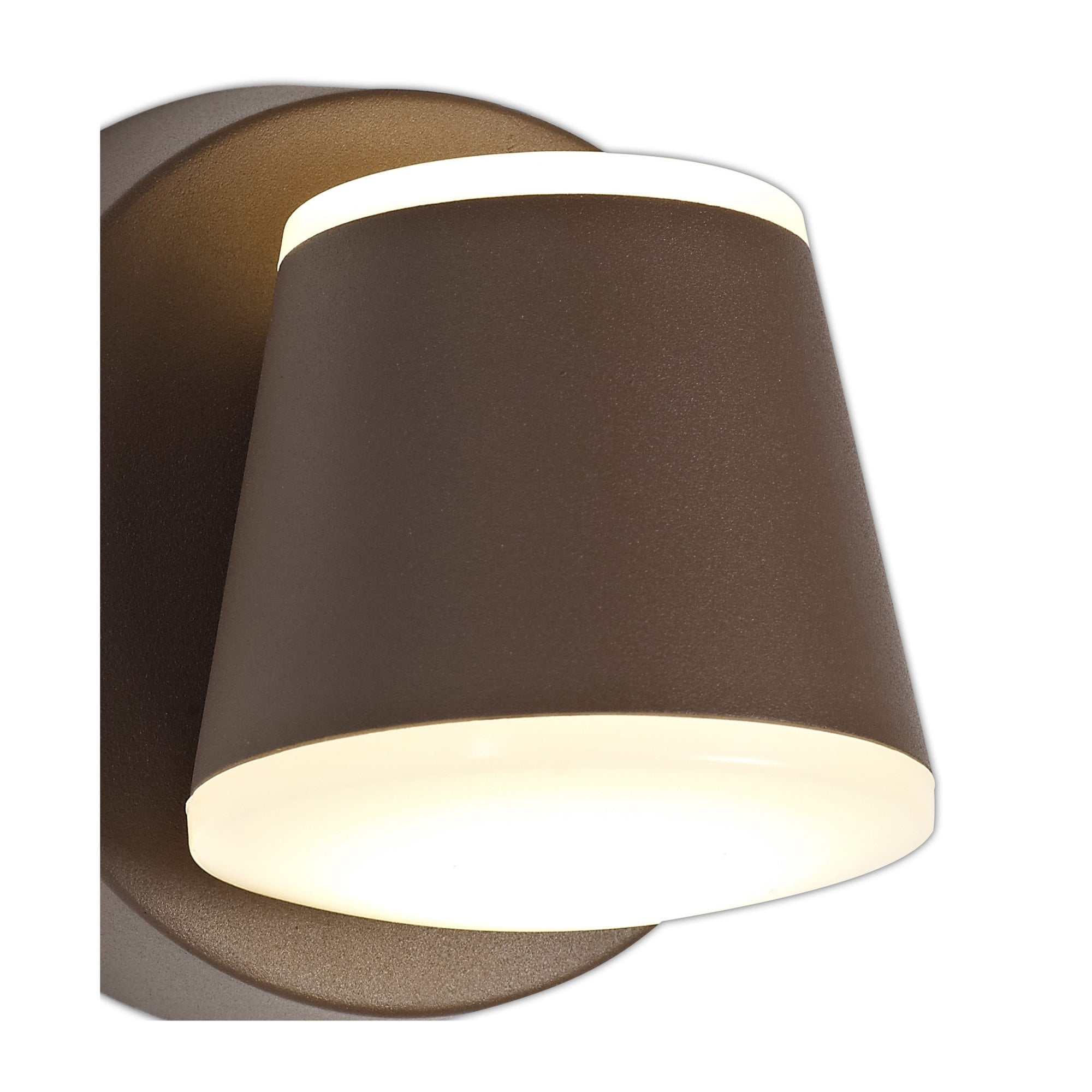 Fabula Paley 2 Light LED Wall Lamp - Dark Brown - IP54