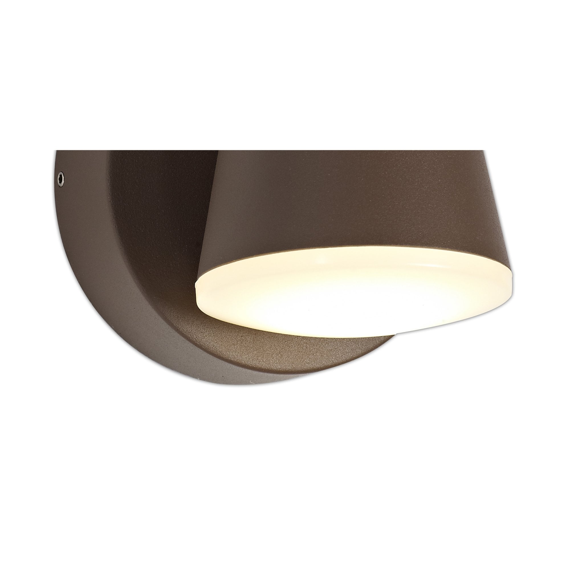 Fabula Paley 2 Light LED Wall Lamp - Dark Brown - IP54