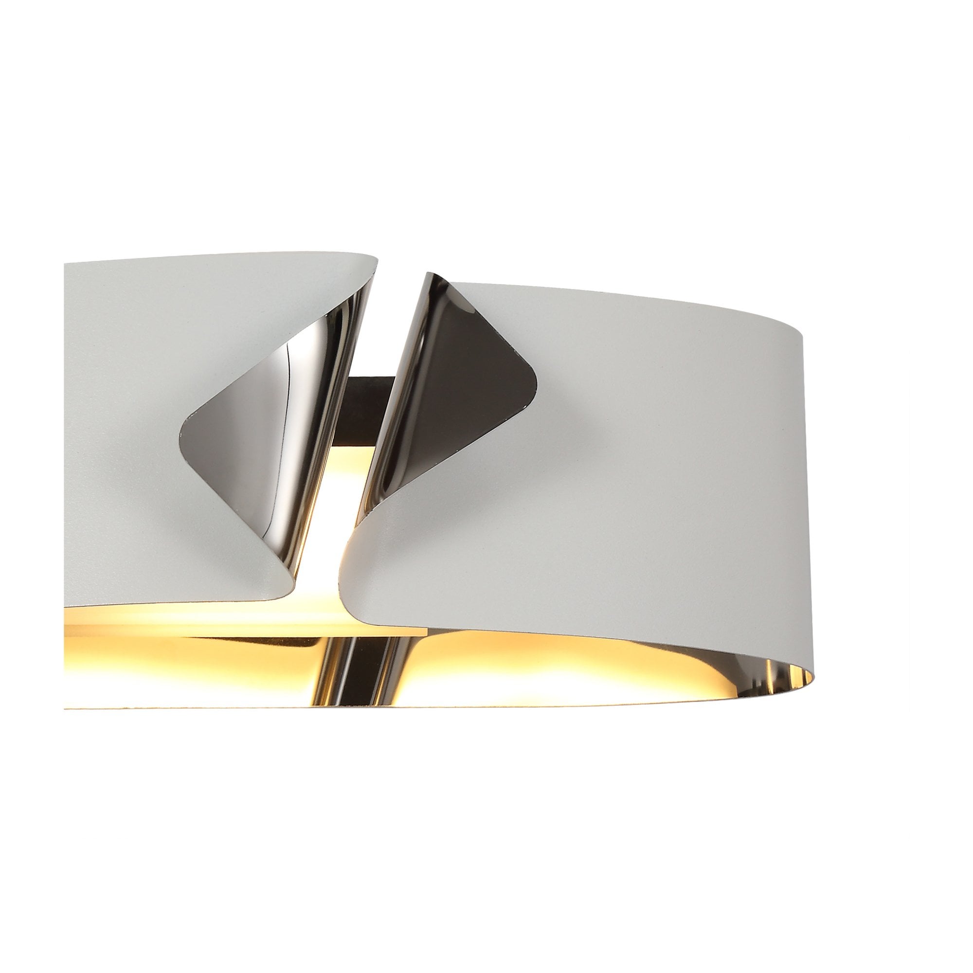 Fabula Westminster LED Wall Lamp - Sand White & Polished Chrome