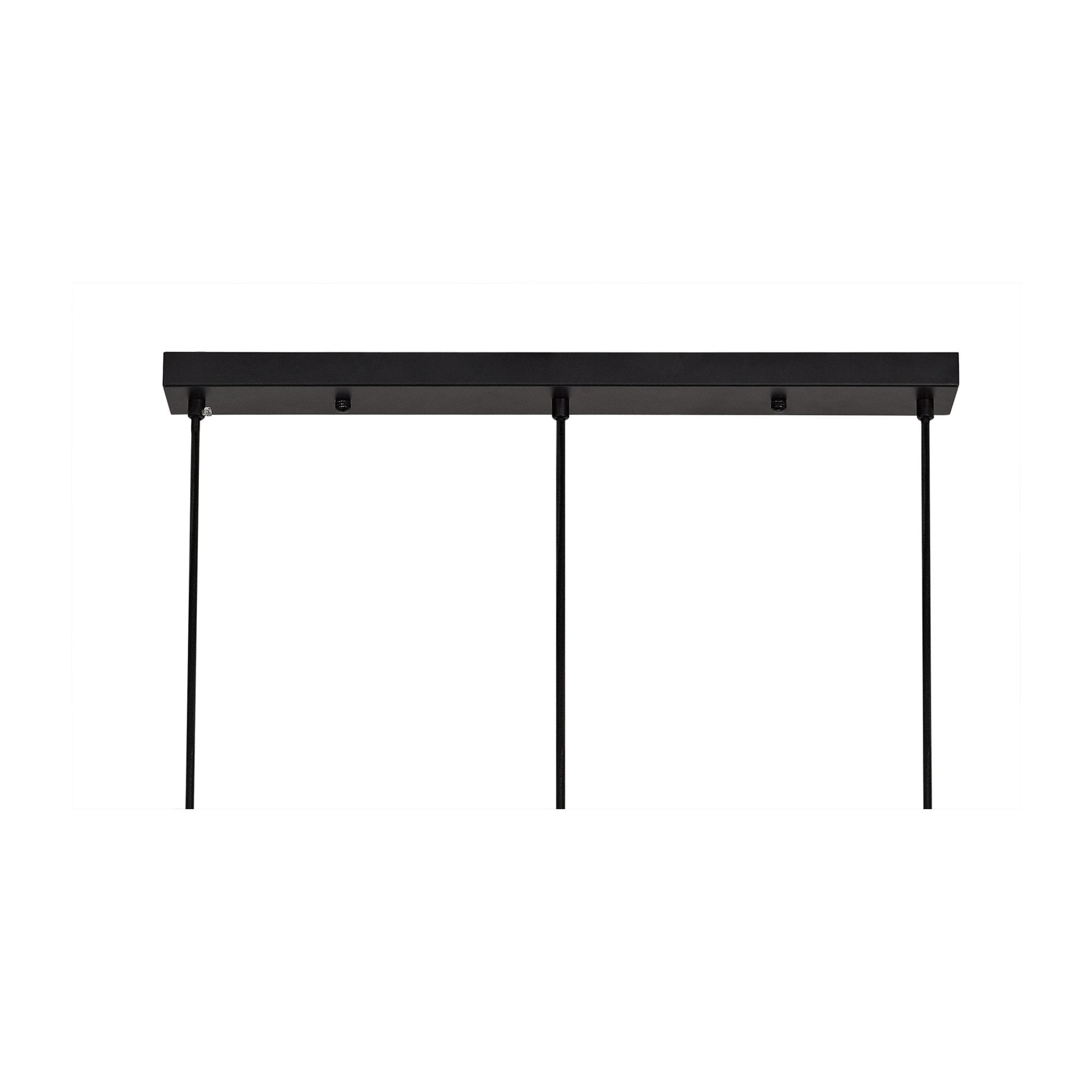 Fabula Newbury 3 Light Adjustable Linear Pendant - Matt Black & Painted Gold