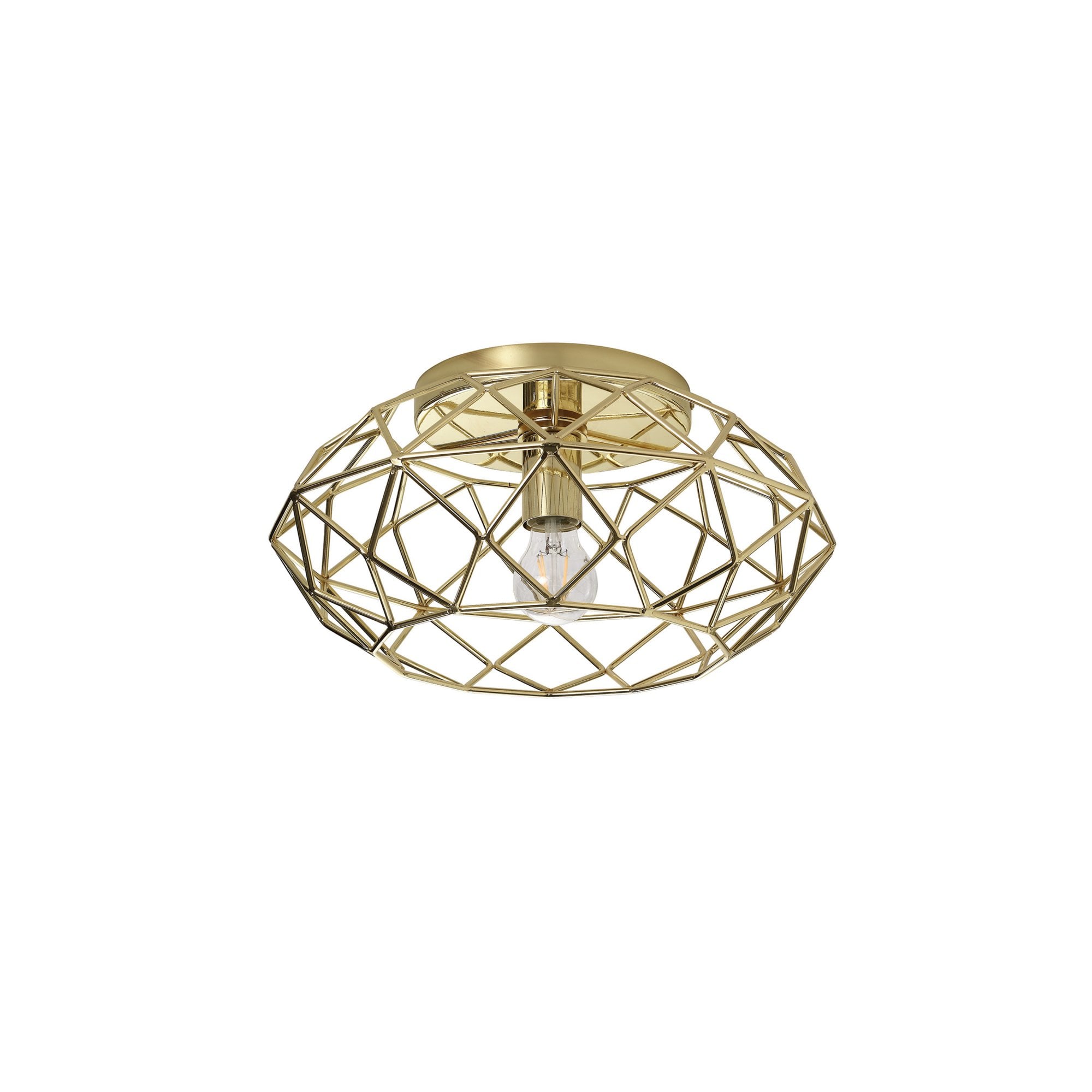Fabula Cavendish Flush Light - Polished Brass