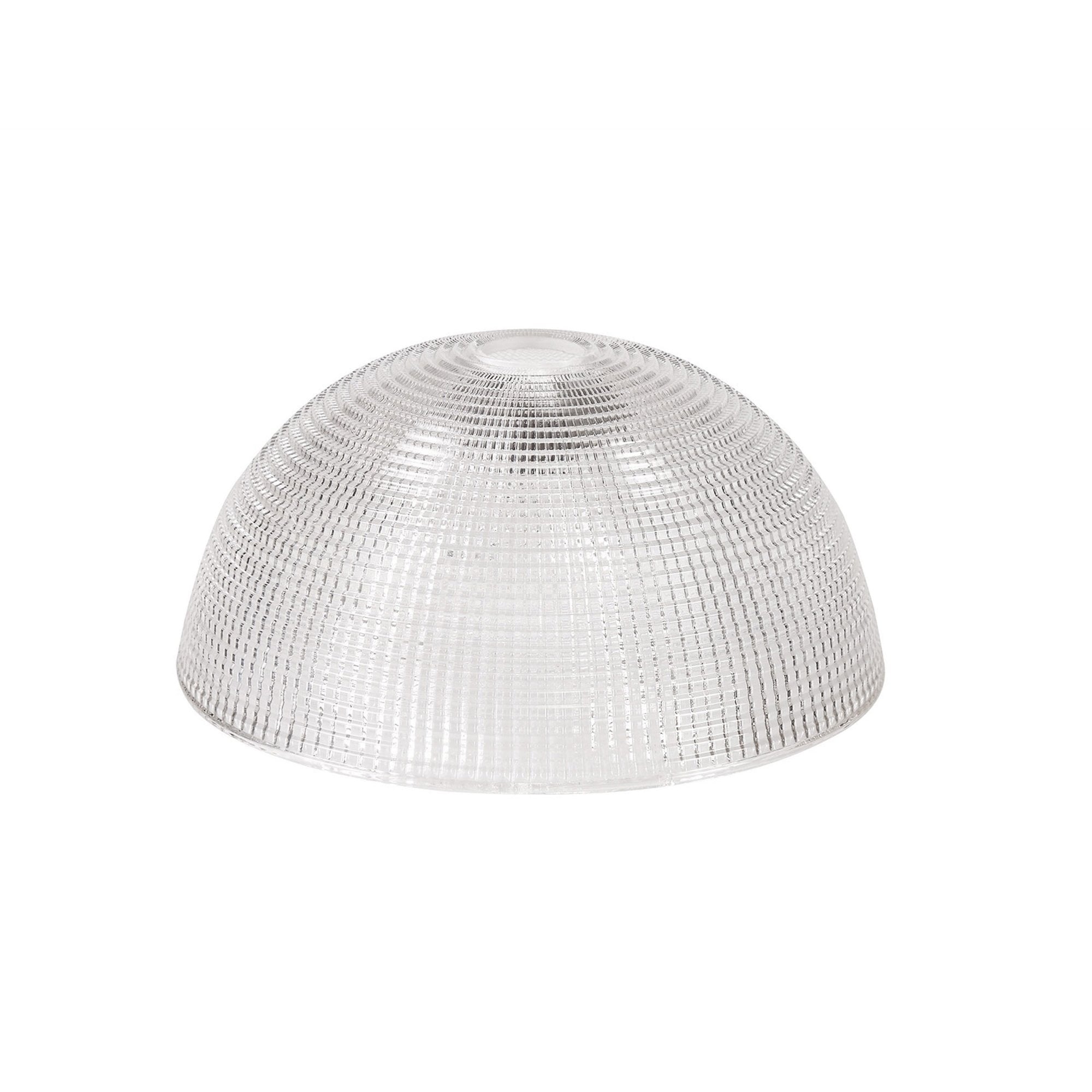 Fabula Epping 30cm Round Shade - Prismatic Effect Clear Glass - Shade Only