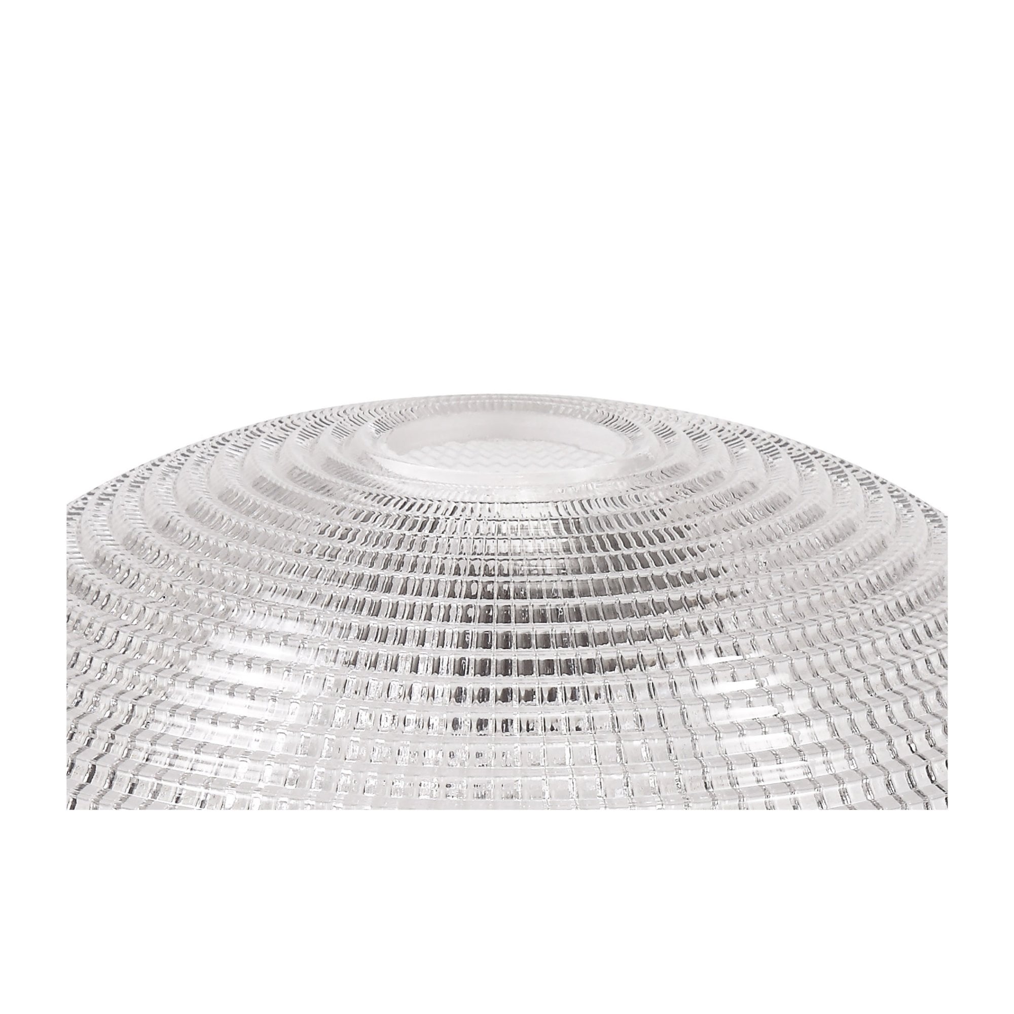 Fabula Epping 30cm Round Shade - Prismatic Effect Clear Glass - Shade Only