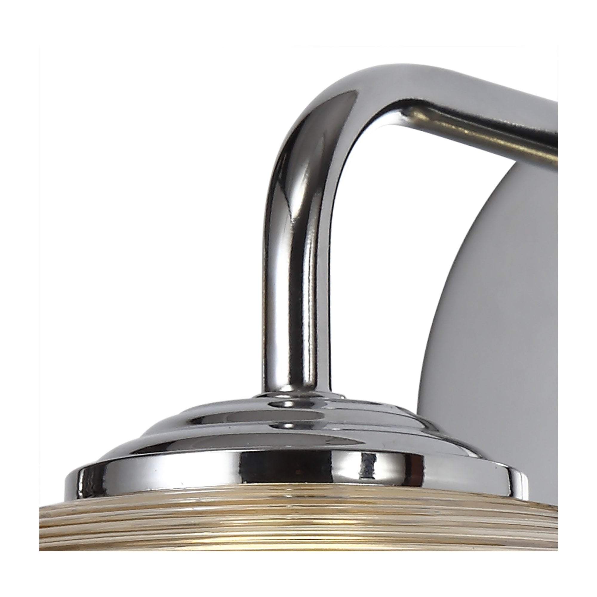 Fabula Ripley LED Wall Lamp - Polished Chrome & Champagne Glass