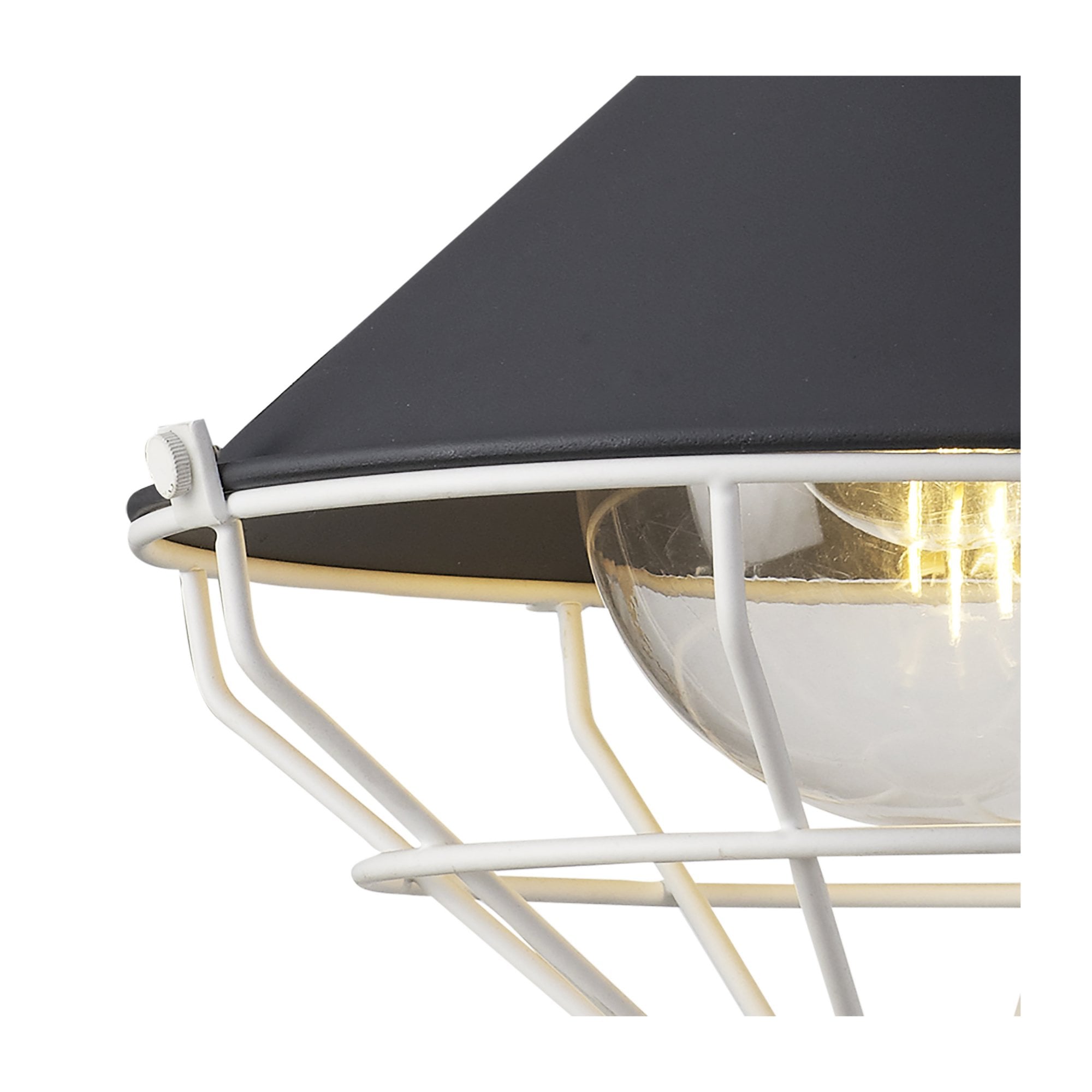Fabula Maybury Single Pendant - Anthracite & Matt White - IP65