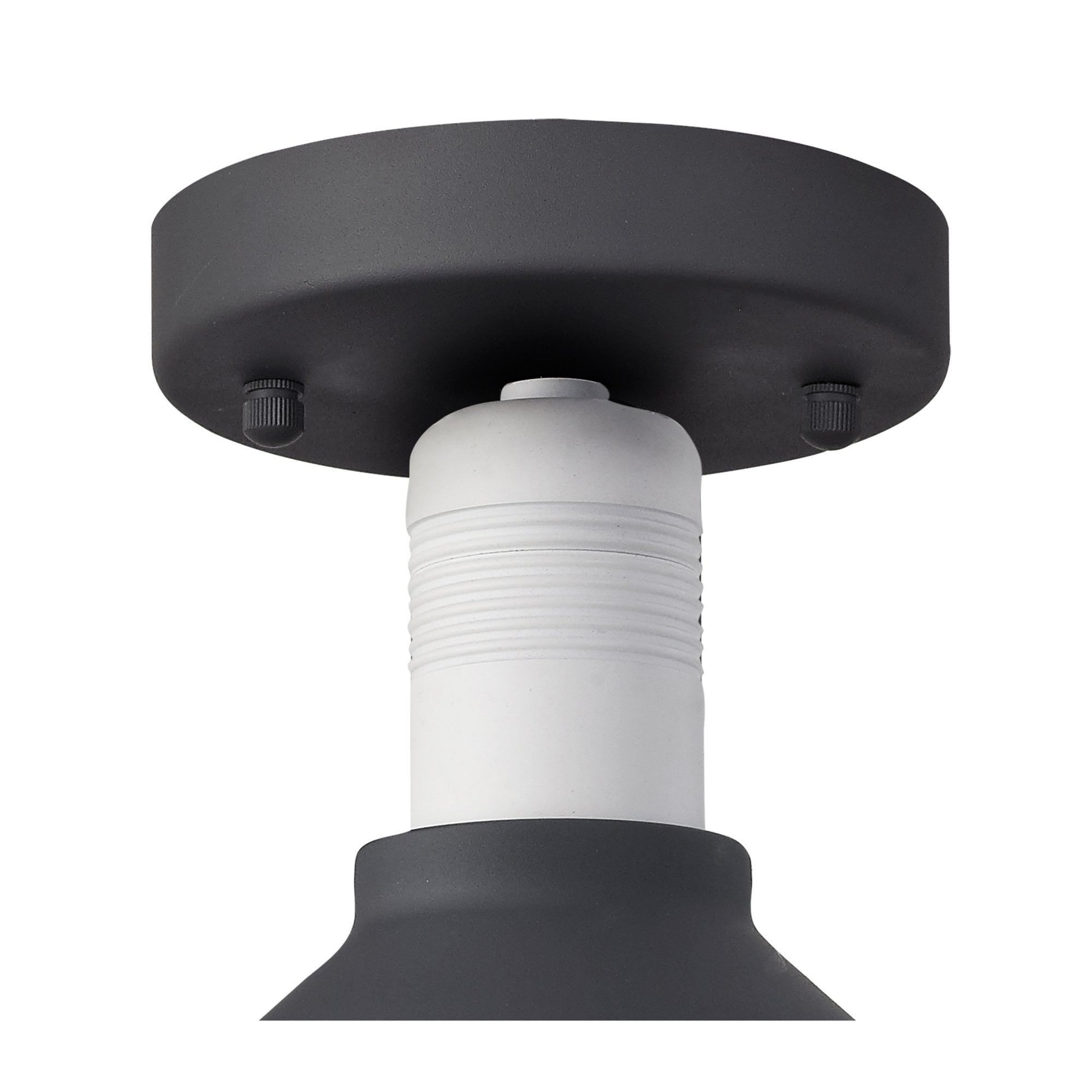 Fabula Maybury Single Semi-Flush Light - Anthracite & Matt White - IP65