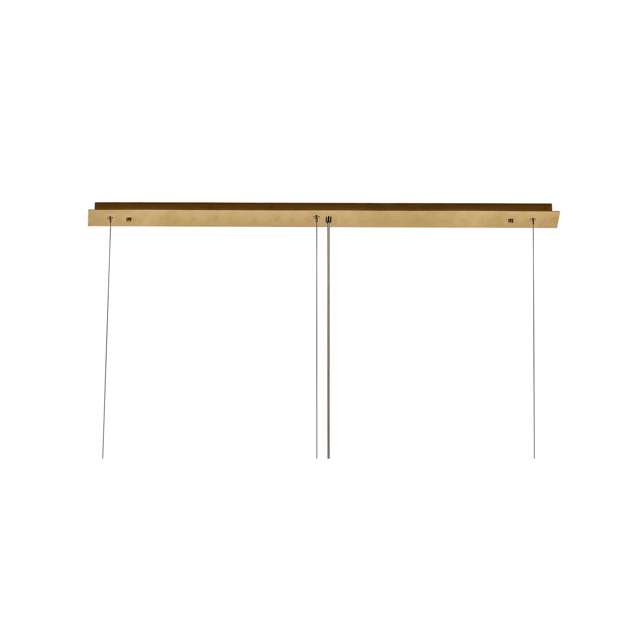 Fabula Fernbank 7 Light Linear Pendant Chandelier - Gold & Crystal