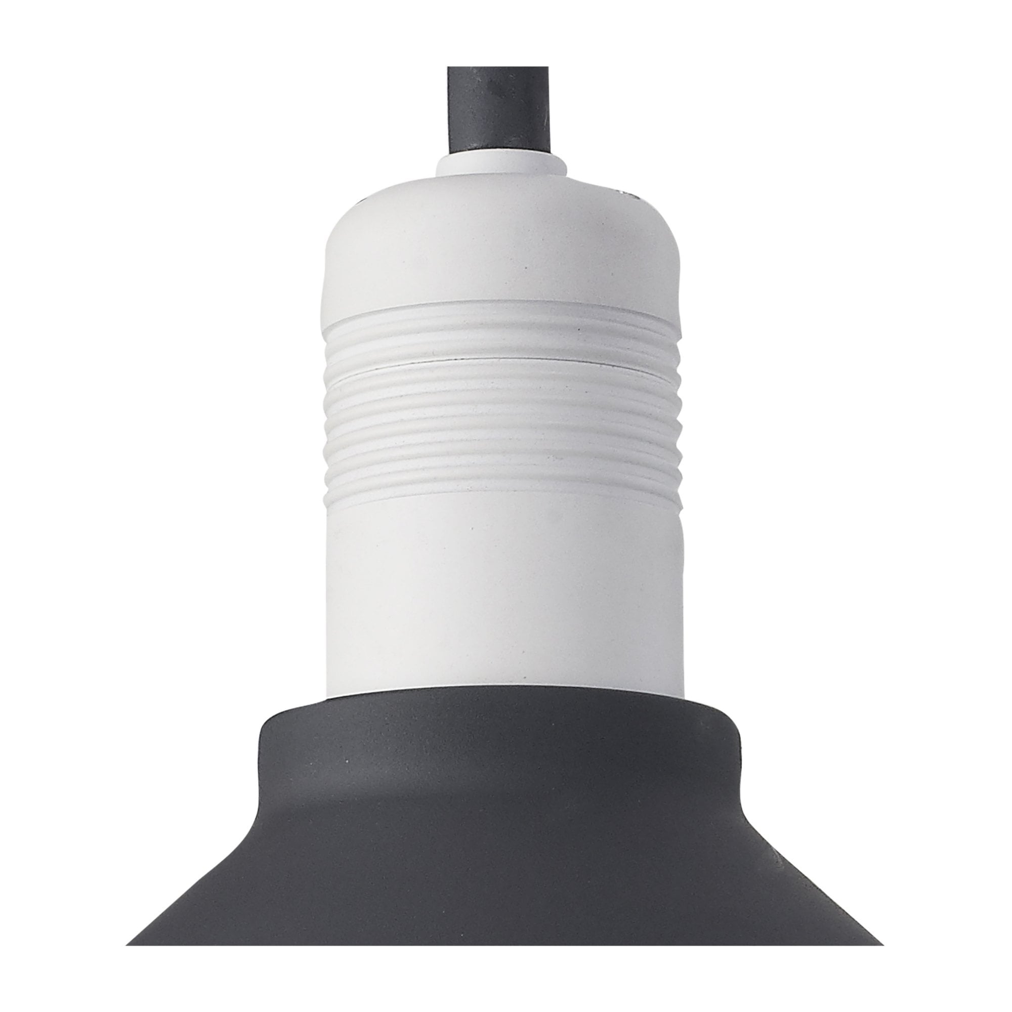 Fabula Maybury Single Curved Arm Wall Lamp - Anthracite & Matt White - IP65
