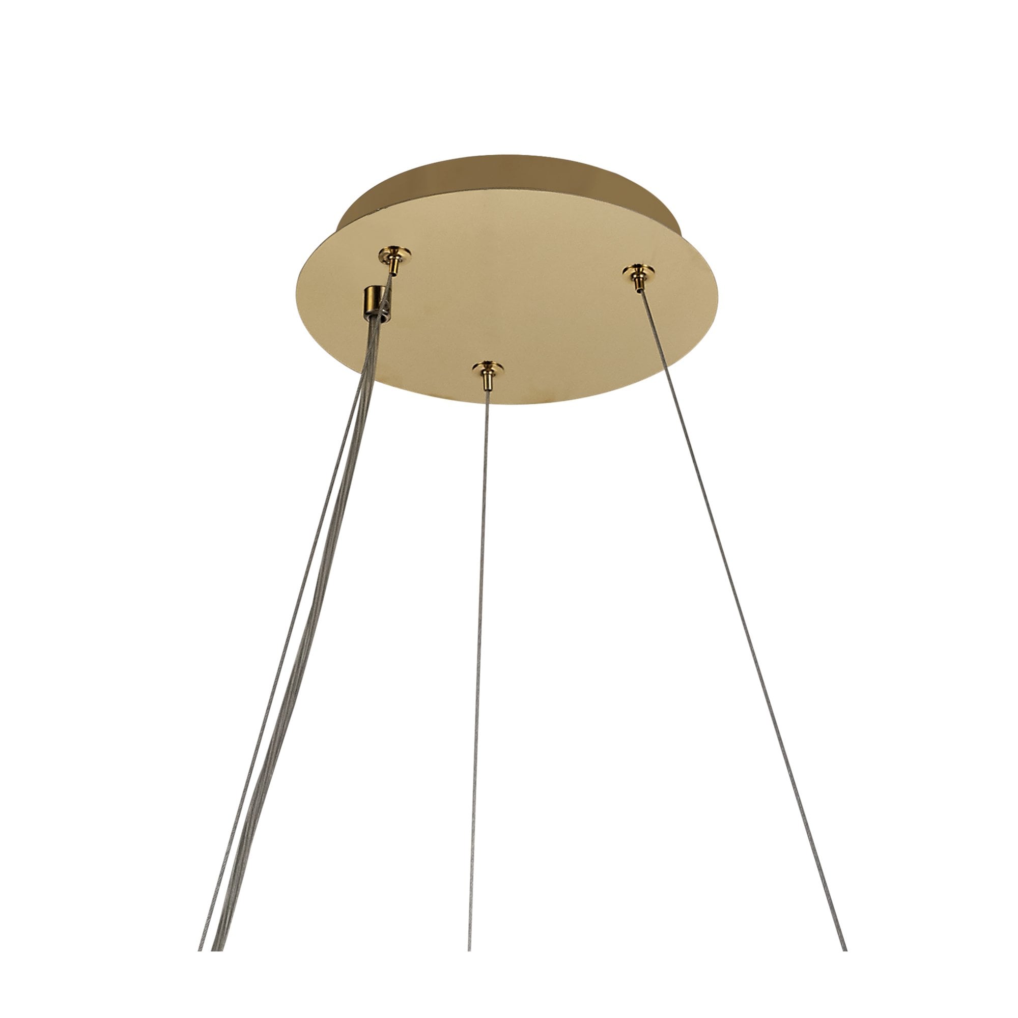 Fabula Fernbank 8 Light Round Pendant Chandelier - Gold & Crystal