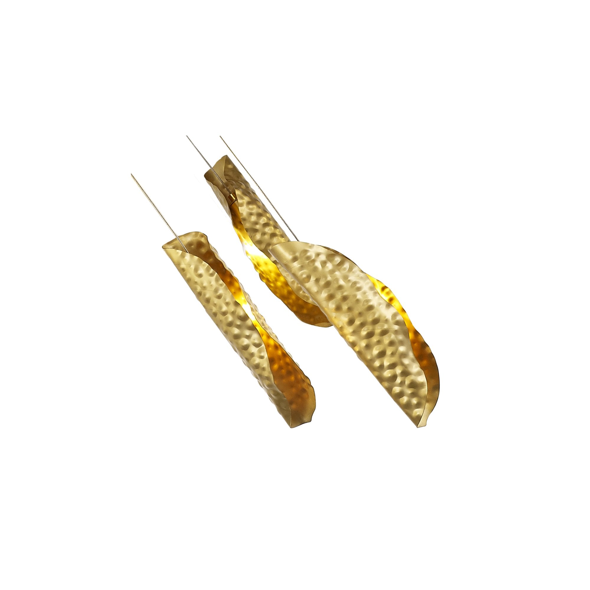 Fabula Treetops 21 Light Pendant - Brass & Cognac Glass