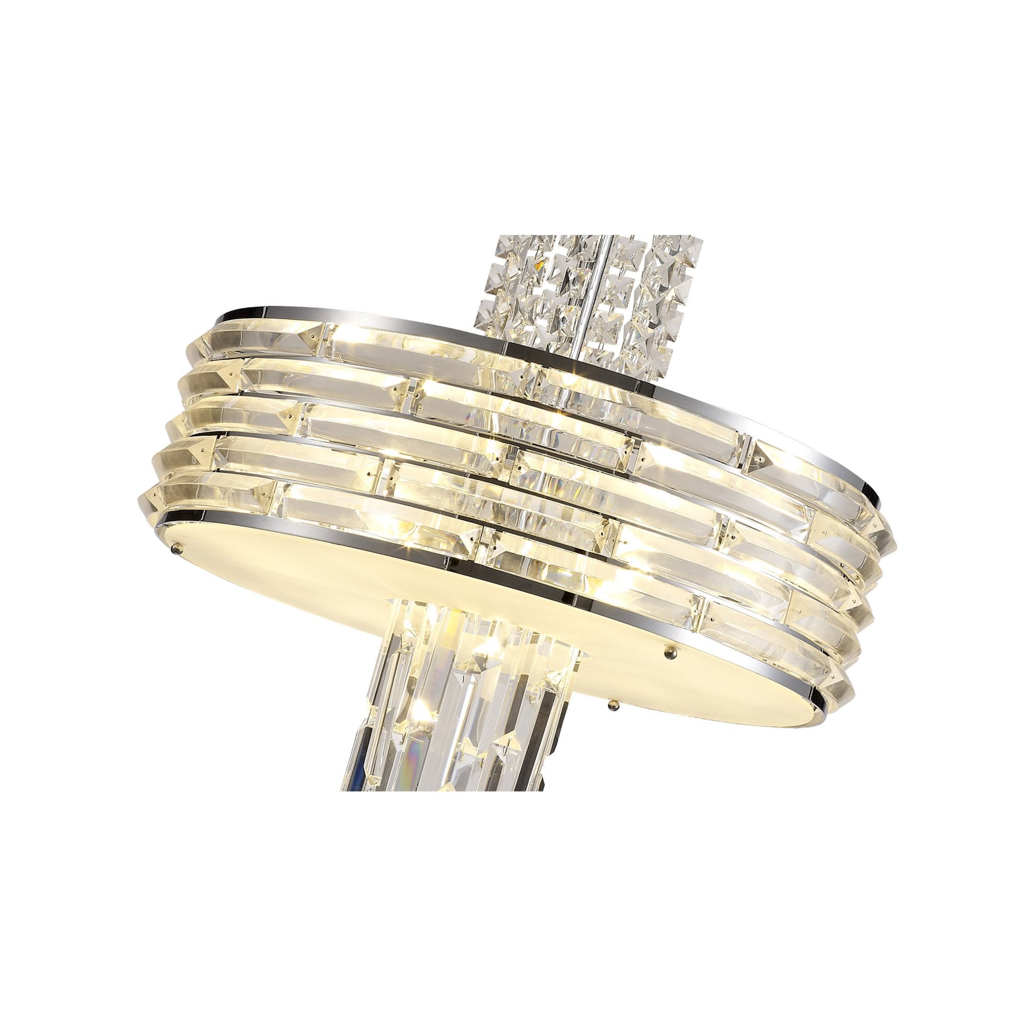 Fabula Jubilee 7 Light Pendant/Semi-Flush Light - Polished Chrome & Crystal