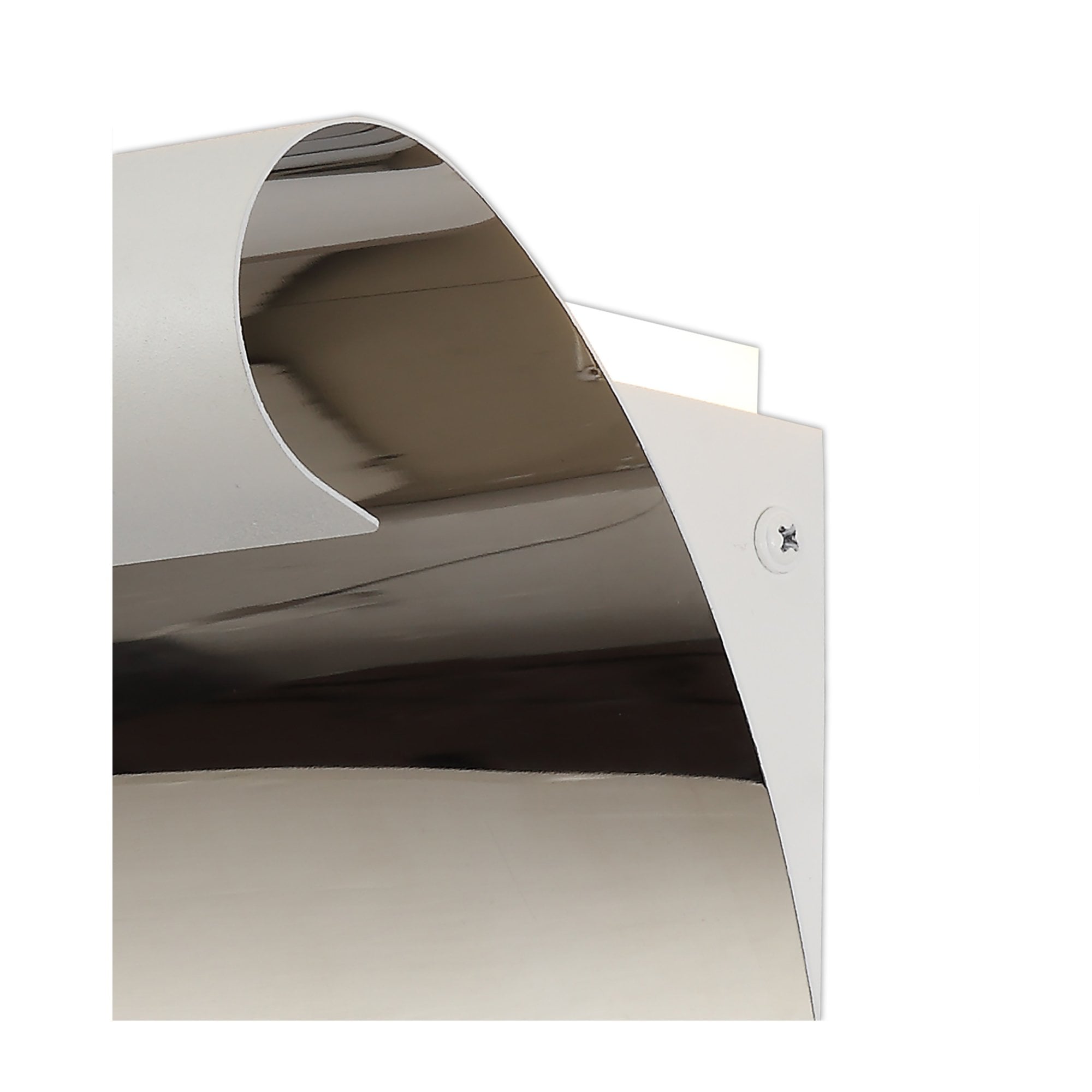 Fabula Avril 8W LED Wall Lamp - Sand White & Polished Chrome