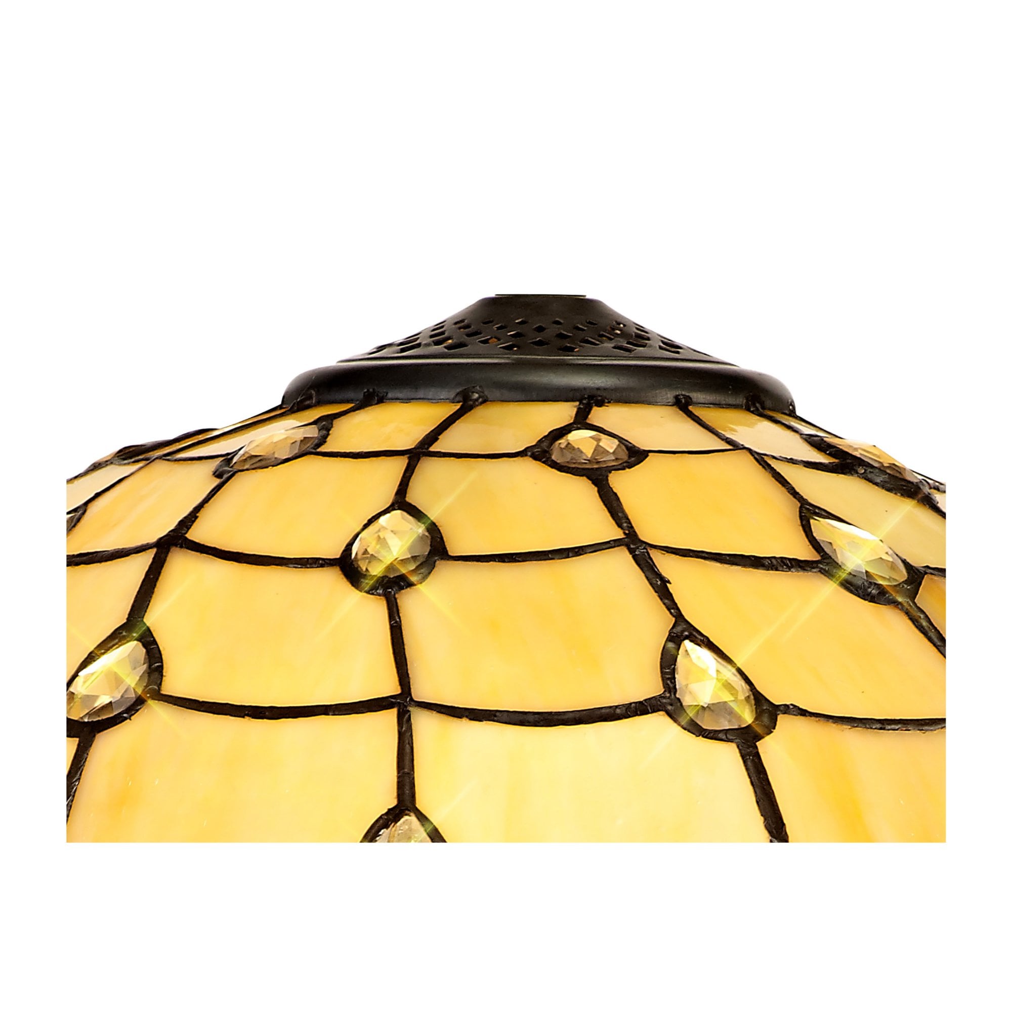 Fabula Crescent 40cm Tiffany Shade - Beige - Shade Only