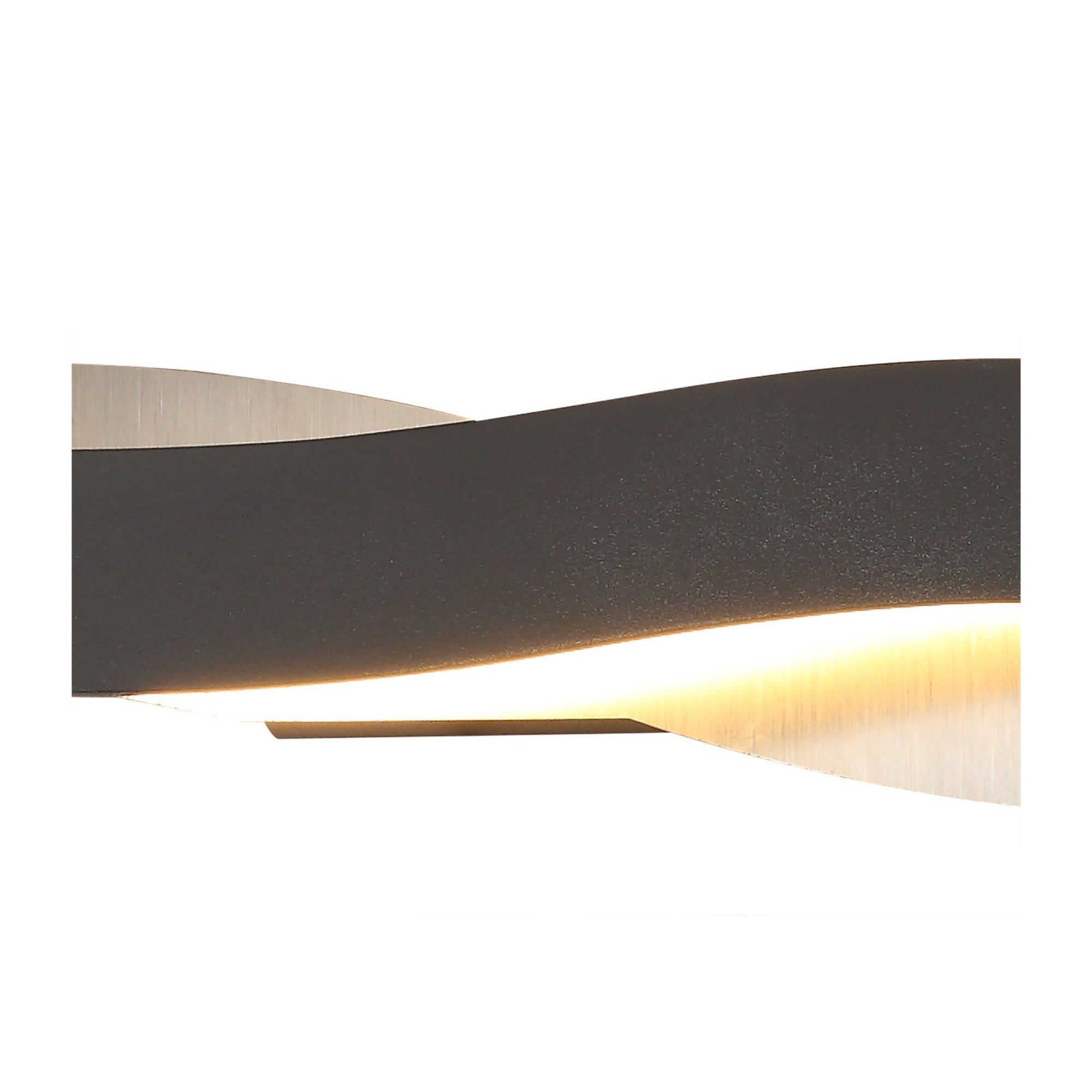 Fabula Essex LED Wall Lamp - Sand Anthracite & Satin Nickel