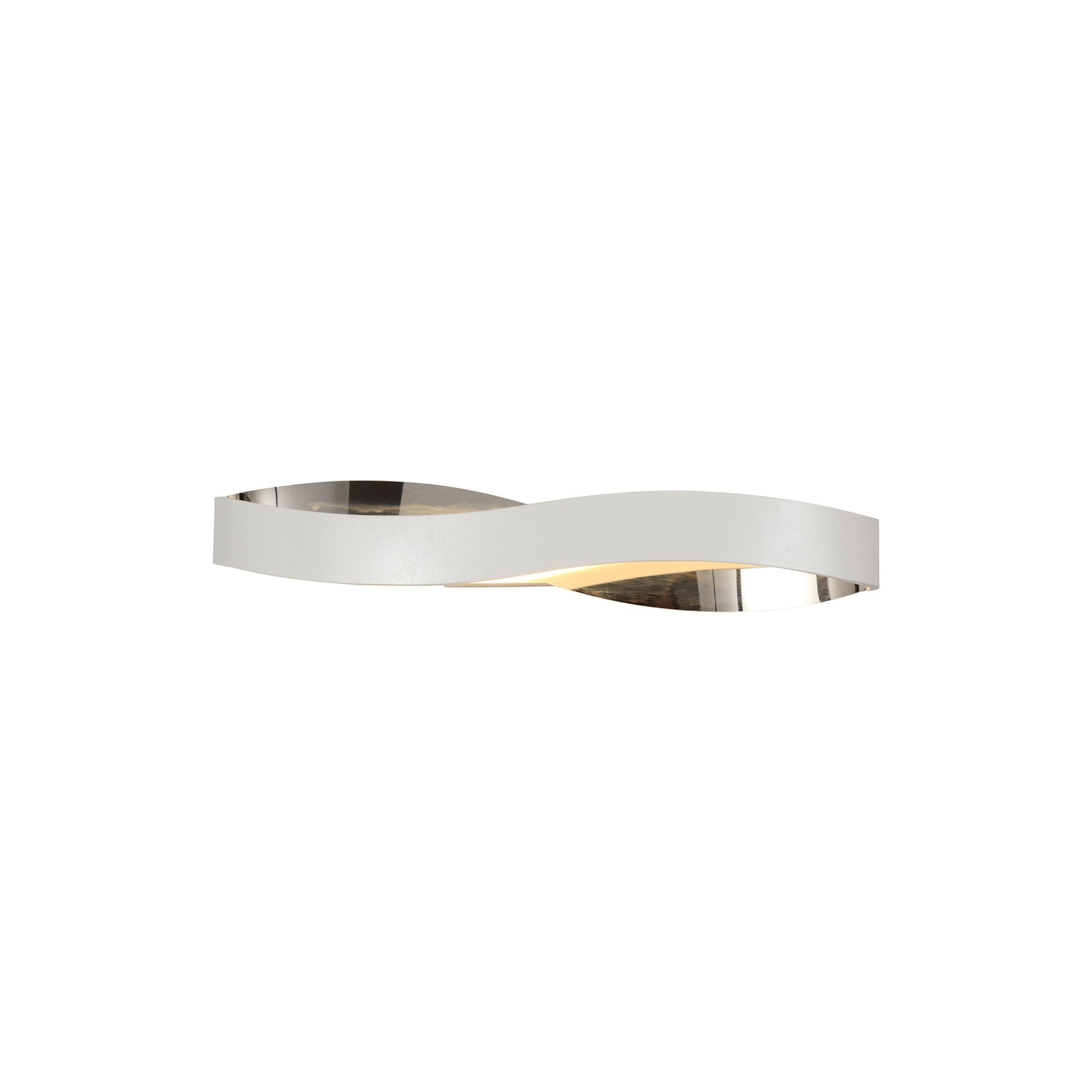 Fabula Essex LED Wall Lamp - Sand White & Polished Chrome