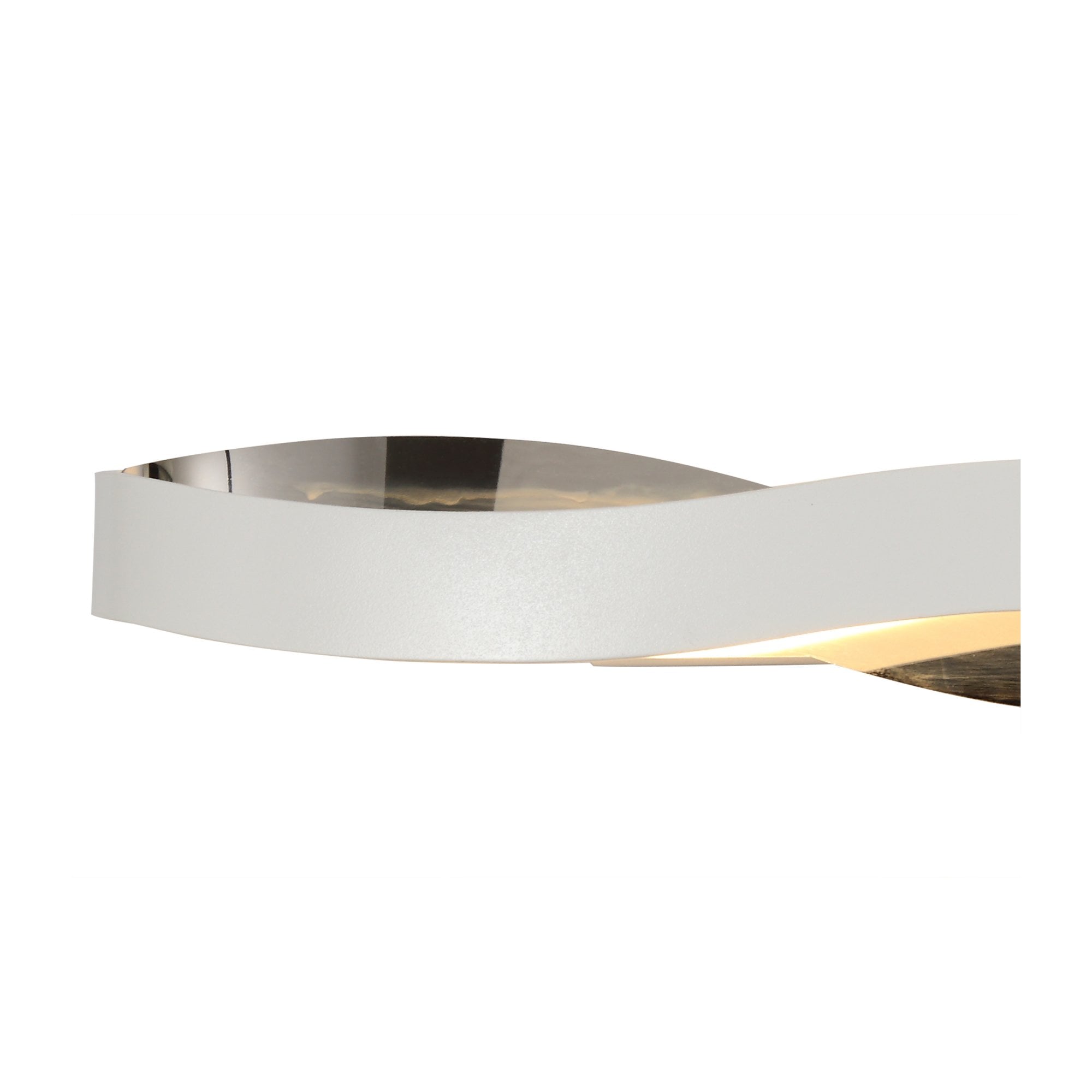 Fabula Essex LED Wall Lamp - Sand White & Polished Chrome
