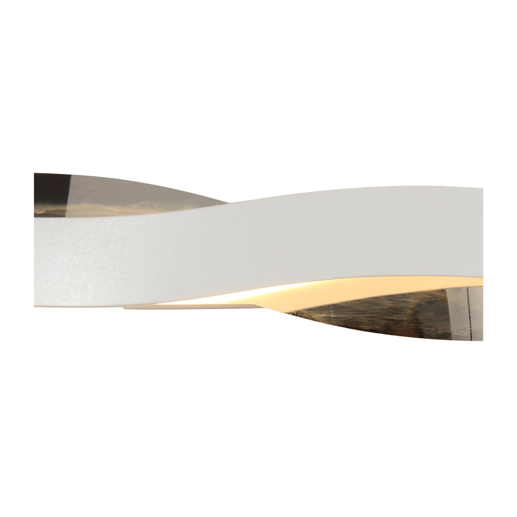 Fabula Essex LED Wall Lamp - Sand White & Polished Chrome