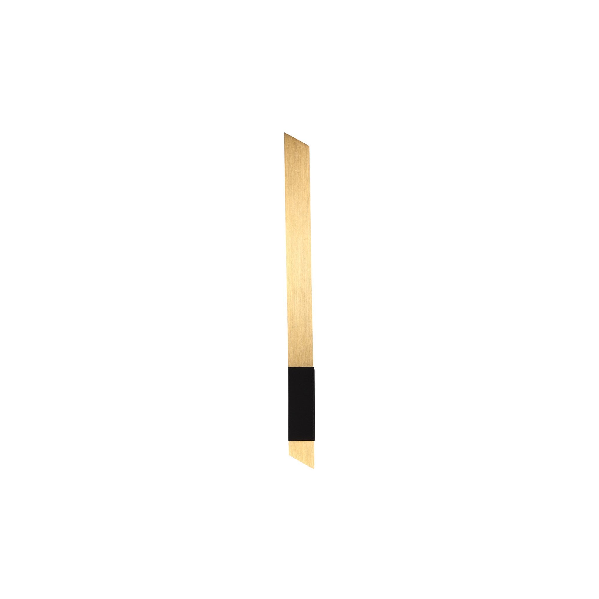 Fabula Shaftesbury LED Wall Lamp - Satin Gold & Sand Black