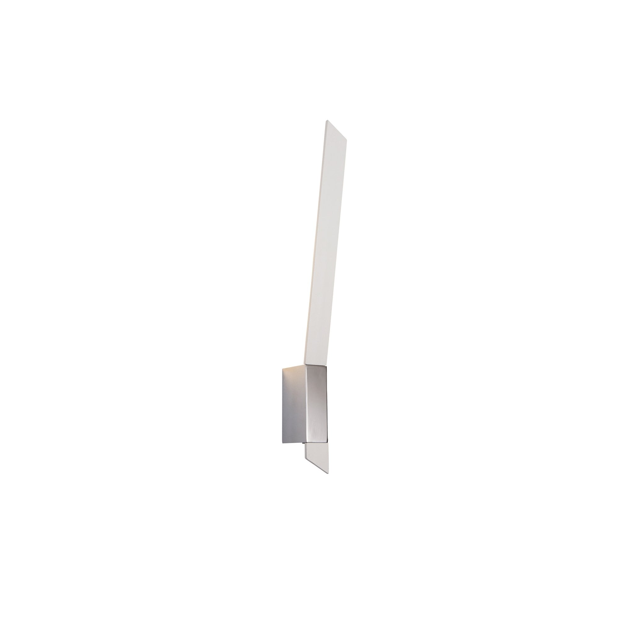 Fabula Shaftesbury LED Wall Lamp - Sand White & Polished Chrome