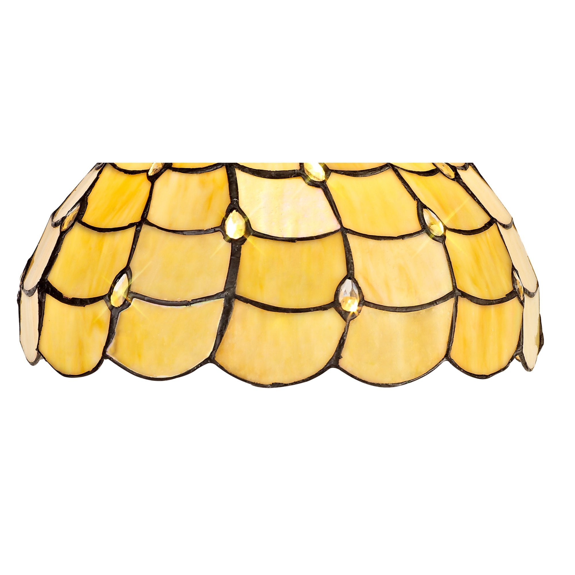 Fabula Crescent 30cm Tiffany Shade - Beige - Shade Only