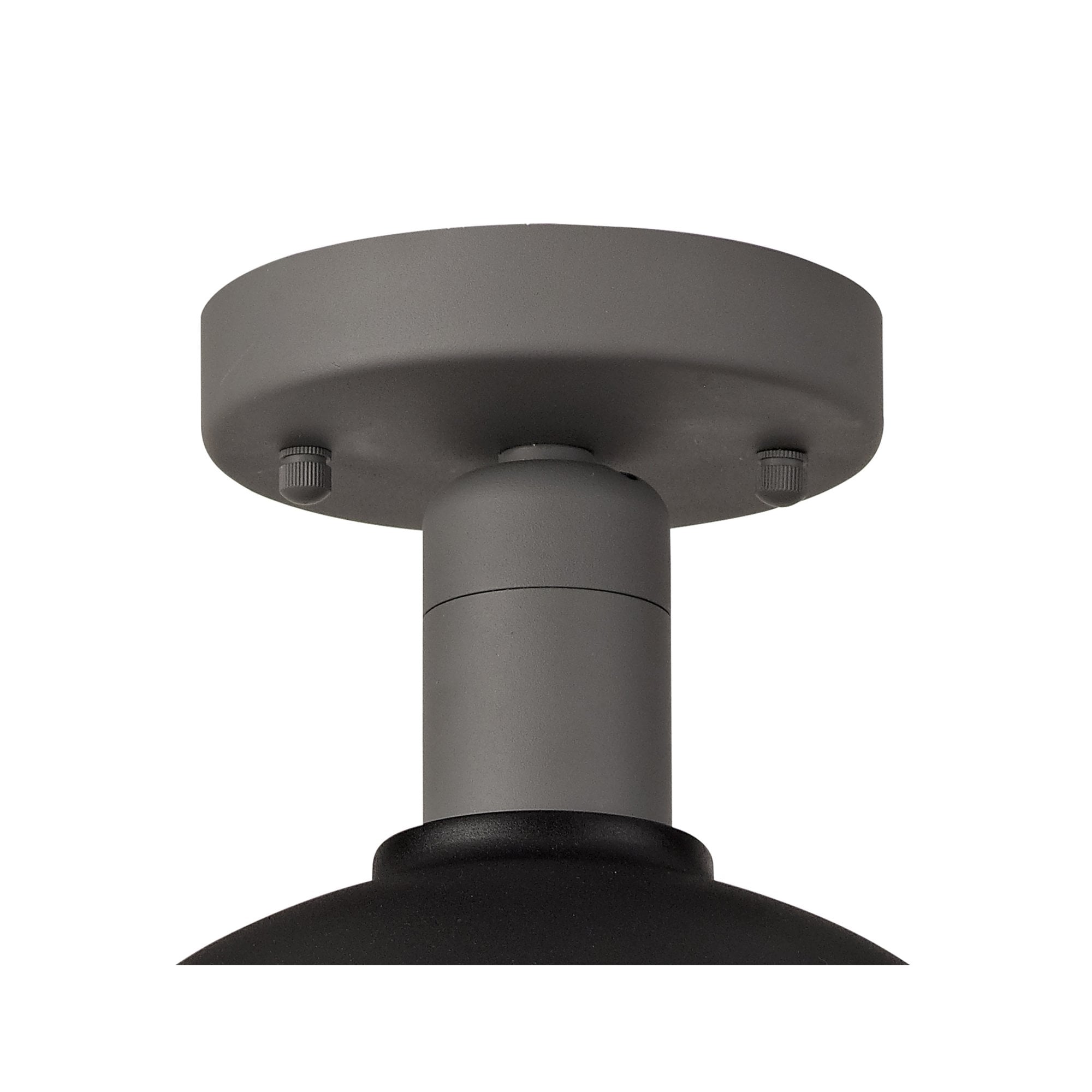 Fabula Hillcrest Ceiling Light - Matt Black & Grey - IP65
