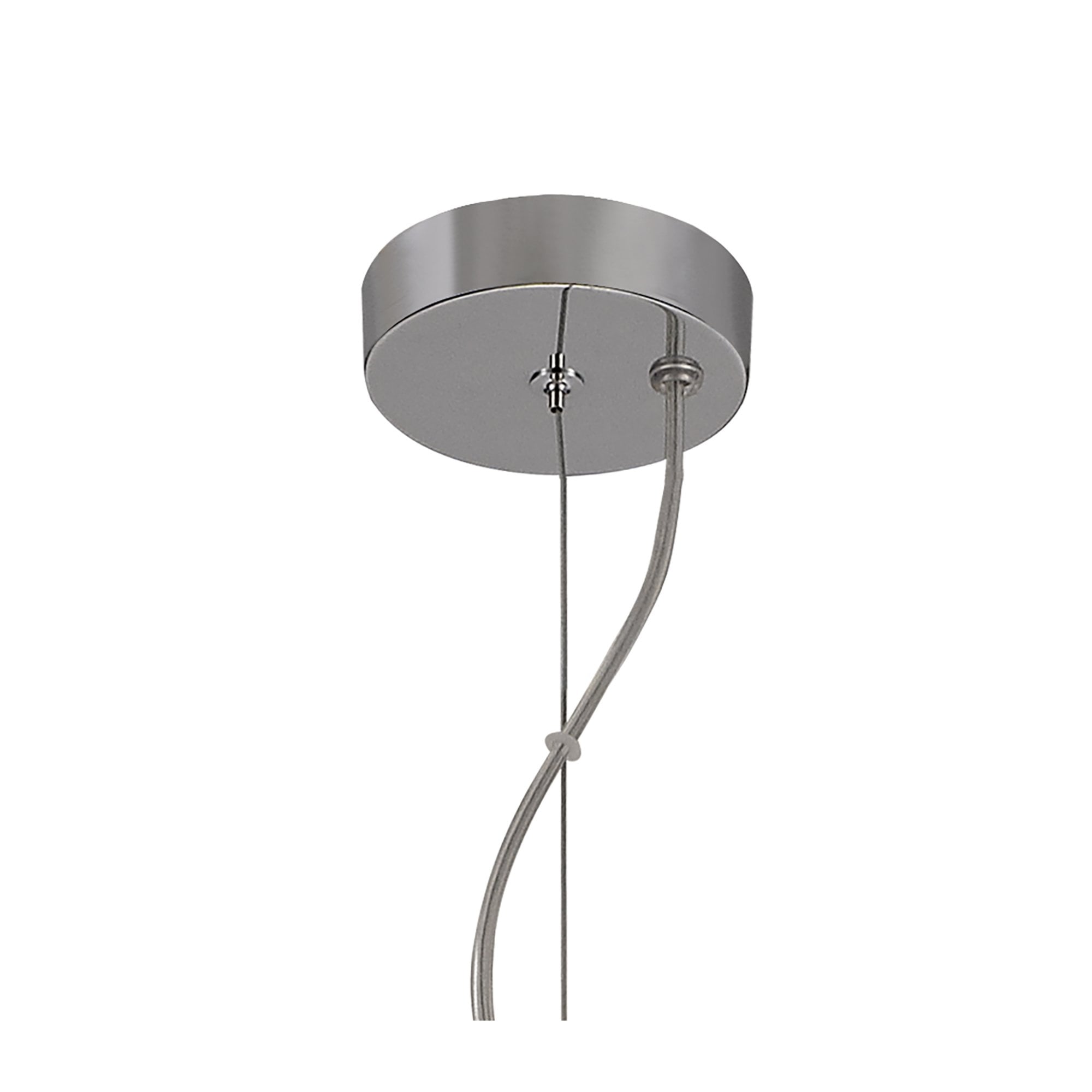 Fabula Roding 5 Light Pendant - Polished Chrome & Smoked Glass