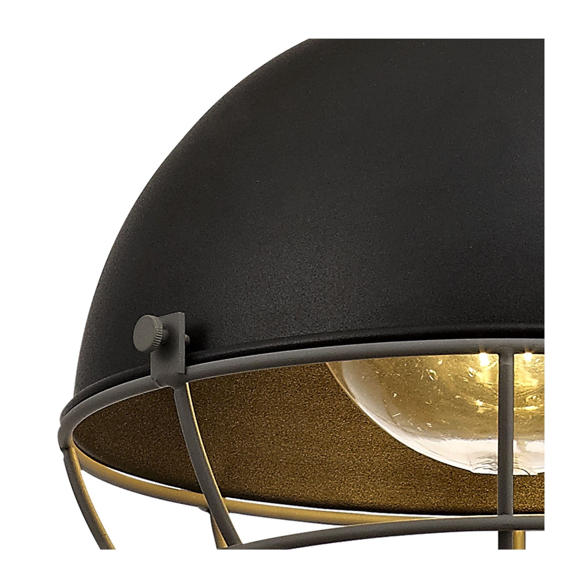Fabula Hillcrest Pendant - Matt Black & Grey - IP65