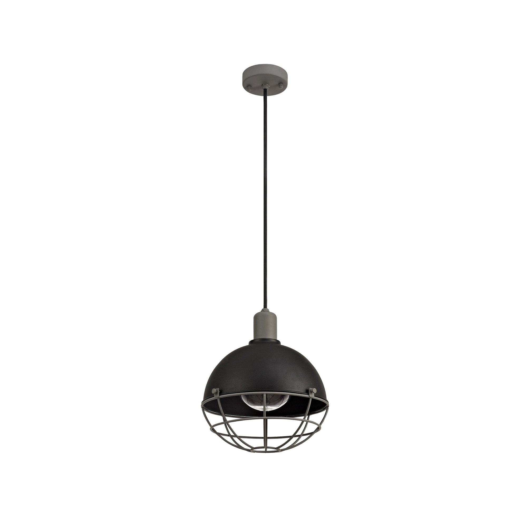 Fabula Hillcrest Pendant - Matt Black & Grey - IP65