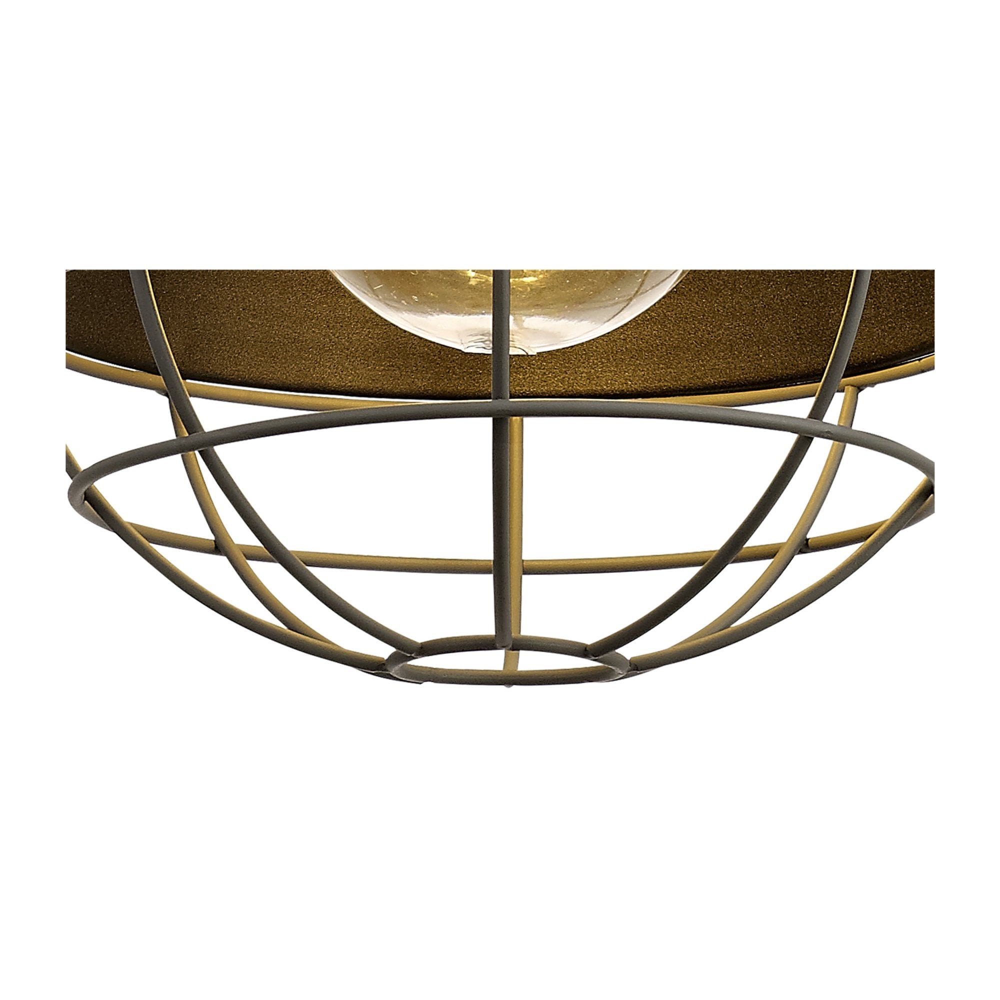 Fabula Hillcrest Pendant - Matt Black & Grey - IP65