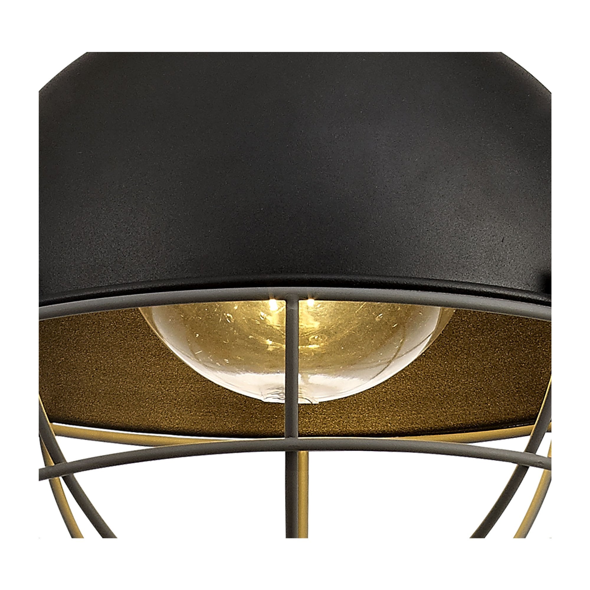 Fabula Hillcrest Pendant - Matt Black & Grey - IP65