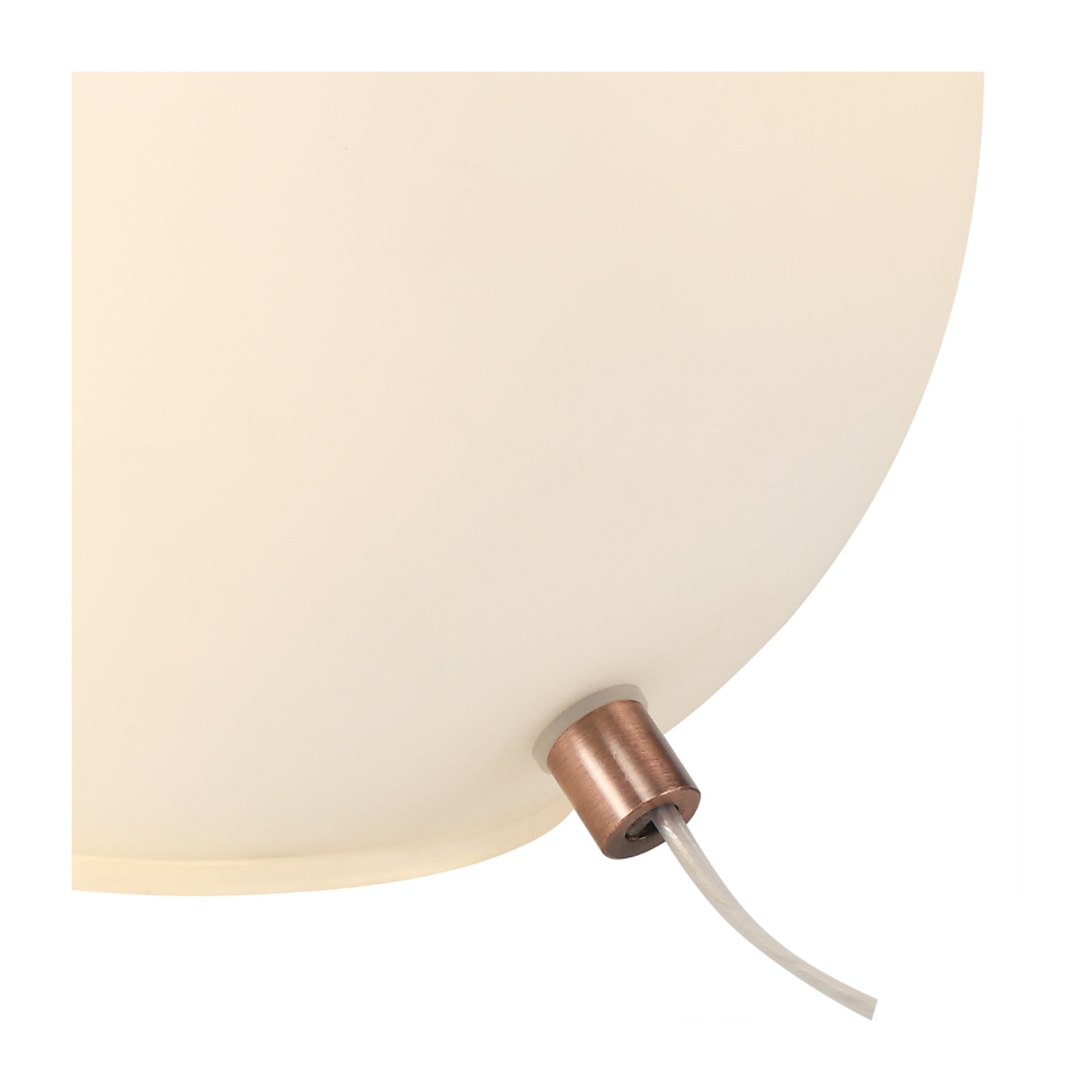 Fabula Roding Single Table Lamp - Antique Copper & Opal Glass