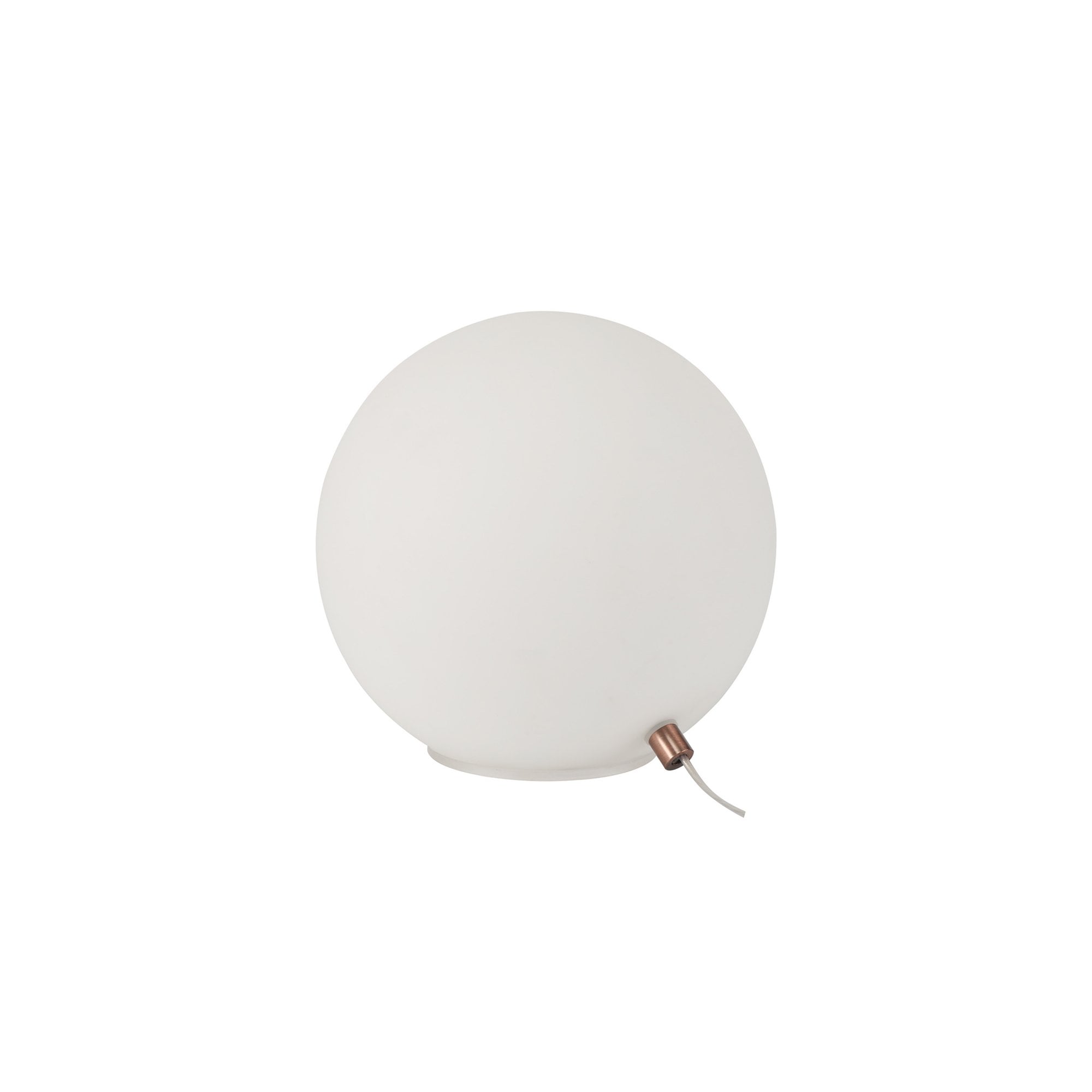 Fabula Roding Single Table Lamp - Antique Copper & Opal Glass