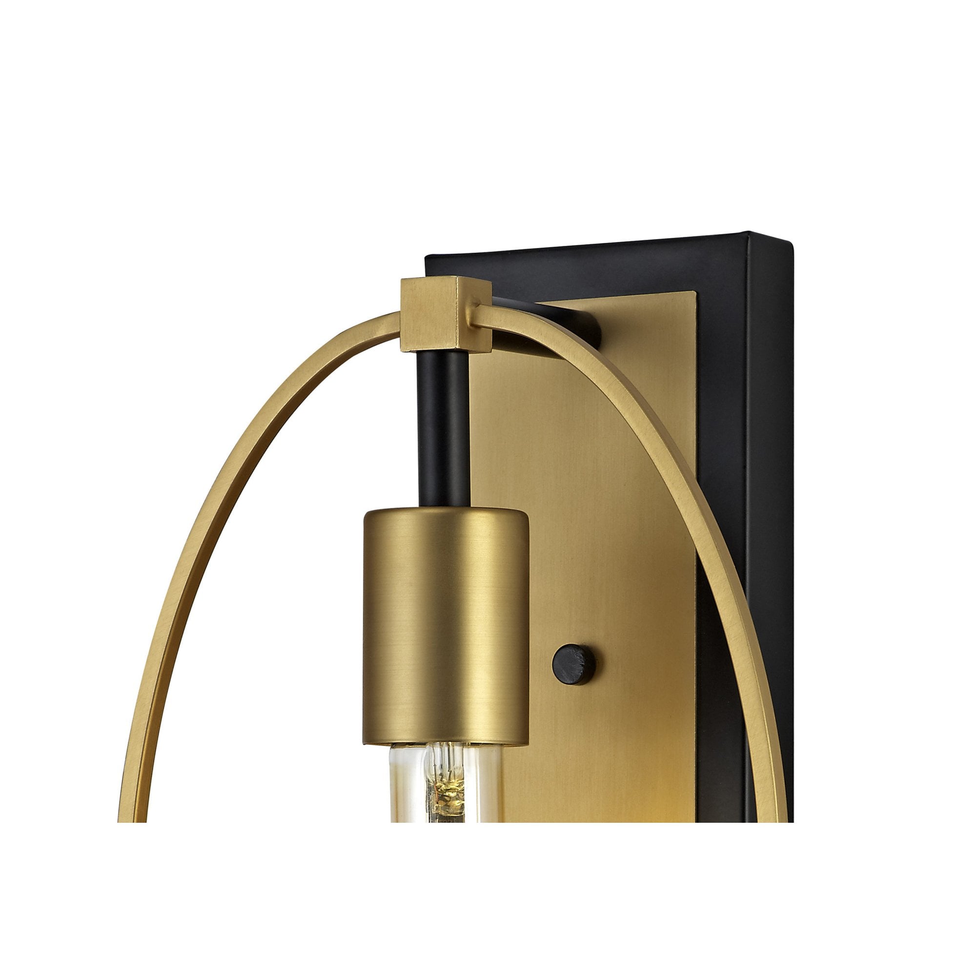 Fabula Silverdale Single Wall Lamp - Sand Gold & Matt Black