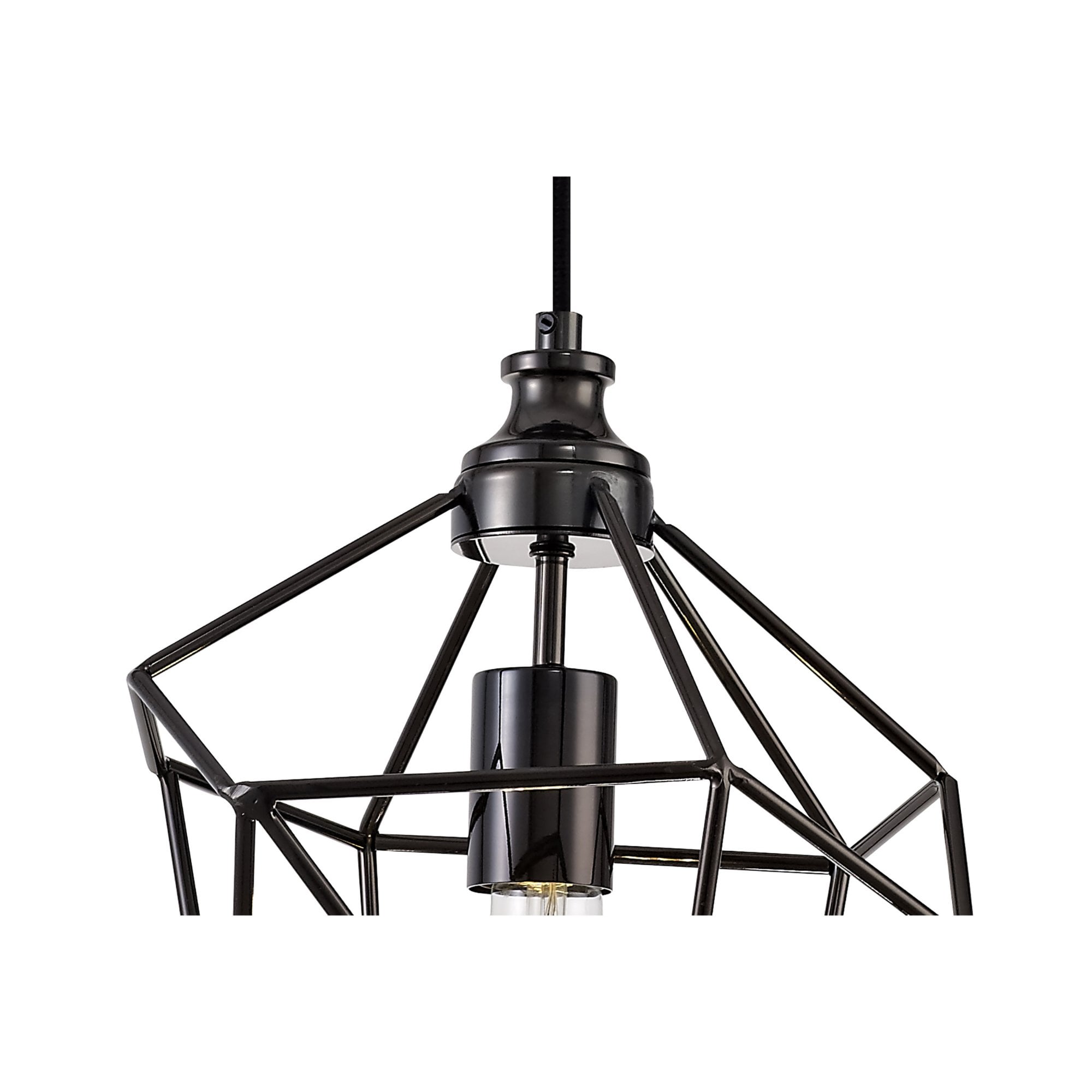 Fabula Austen Medium Single Pendant - Black Nickel