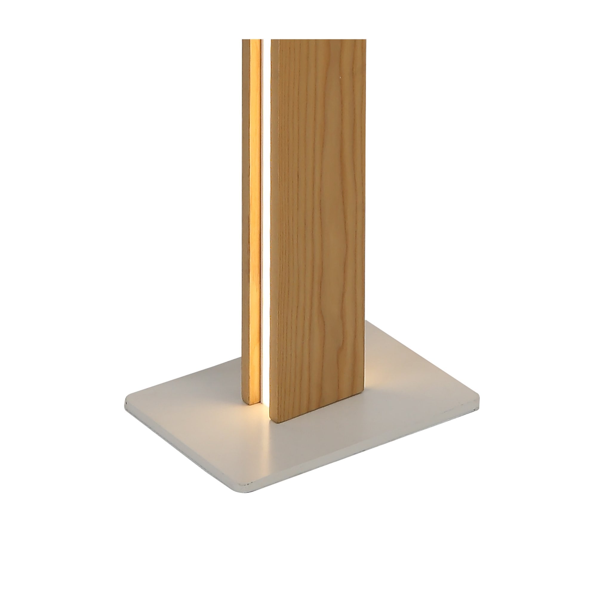 Fabula Whitehall 2 Light LED Floor Lamp - Oak & Sand White