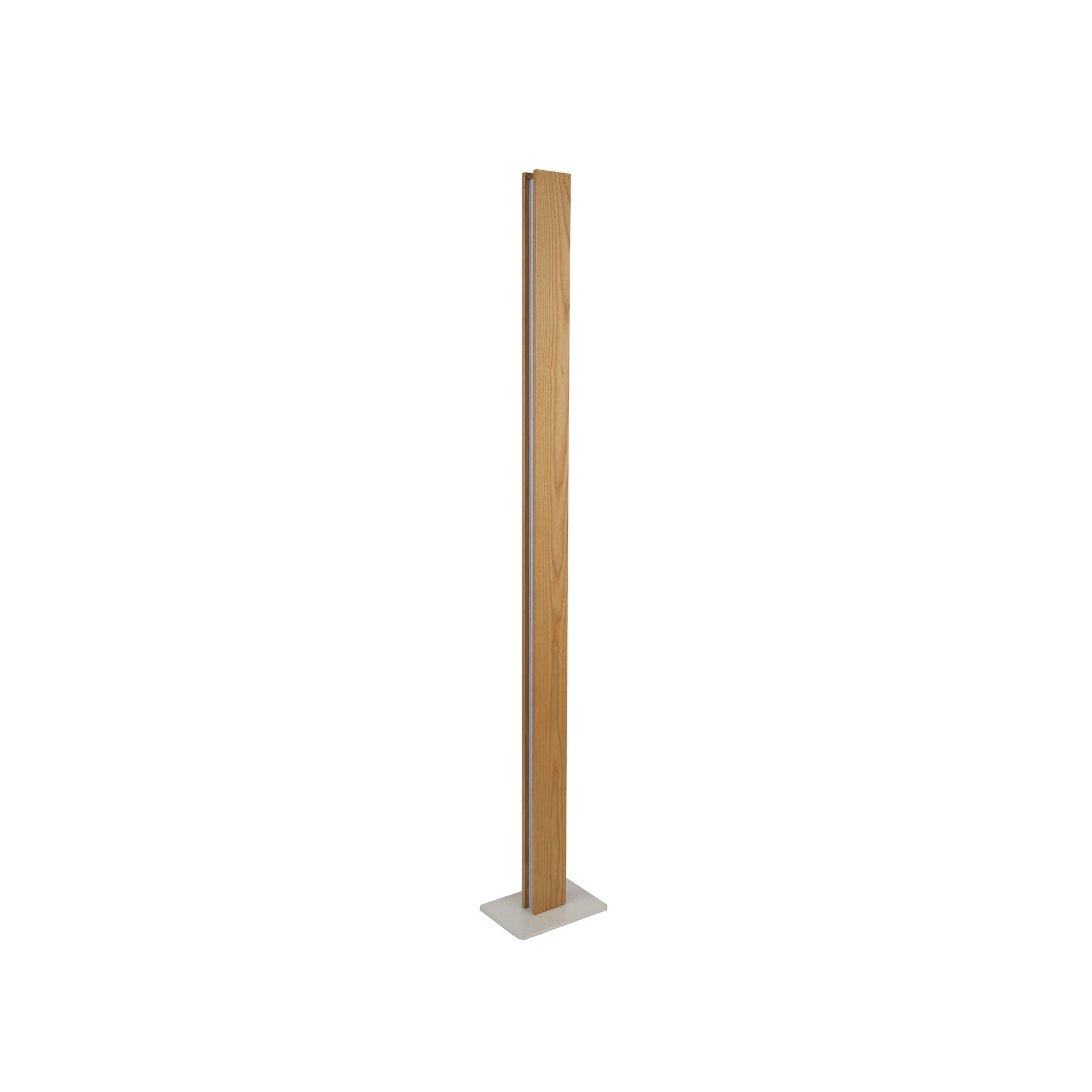 Fabula Whitehall 2 Light LED Floor Lamp - Oak & Sand White