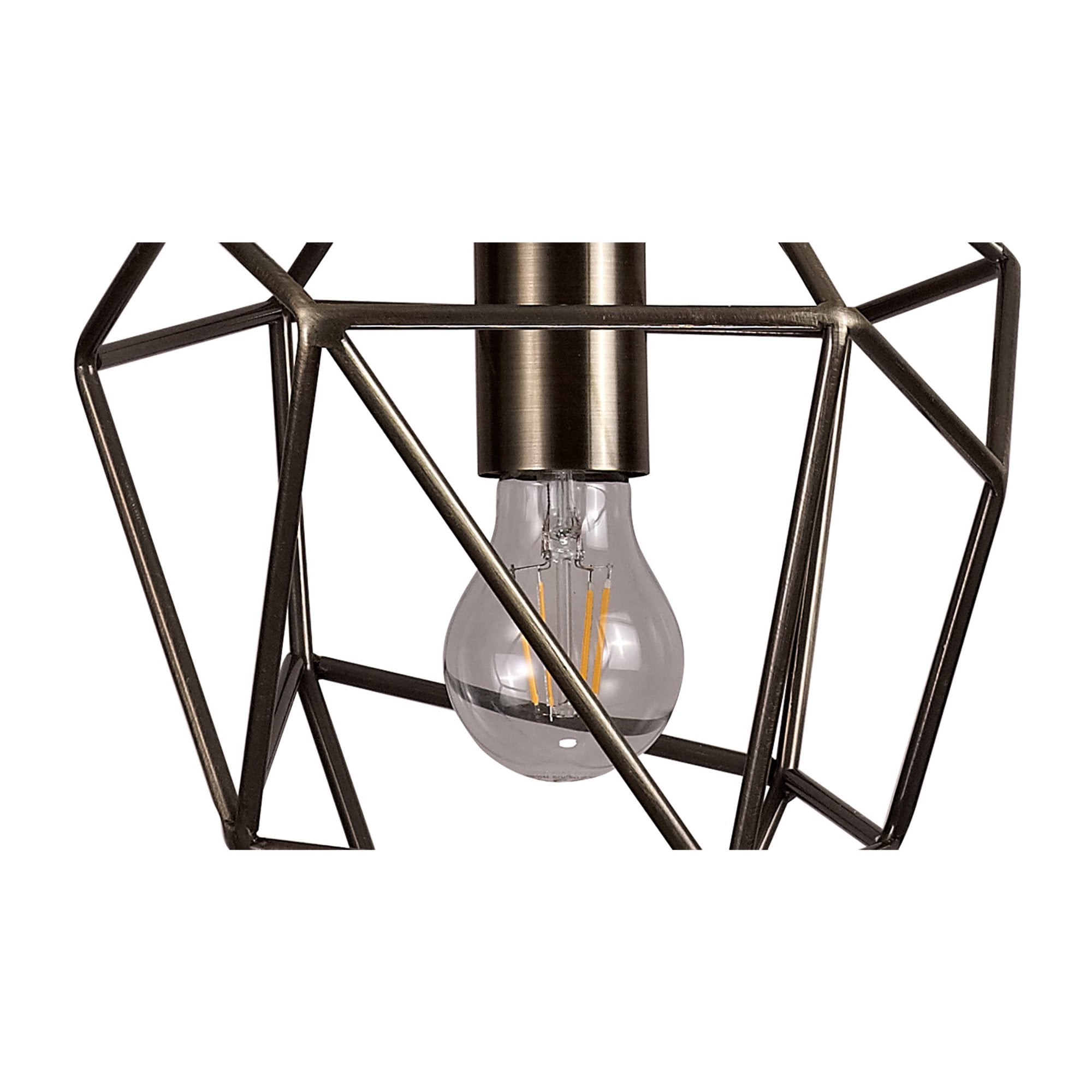 Fabula Austen Medium Single Pendant - Antique Brass