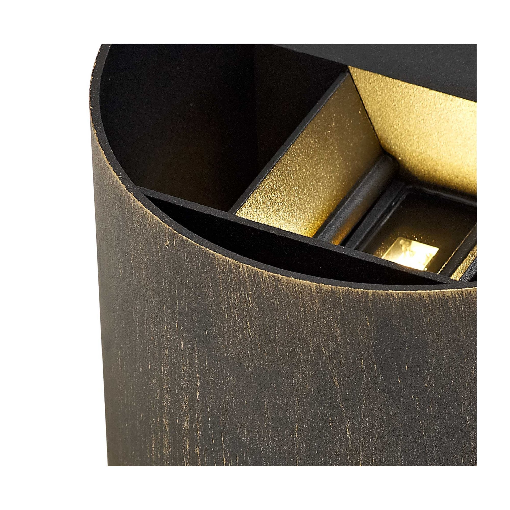 Fabula Heron Up & Down LED Wall Lamp - Black Gold - IP54