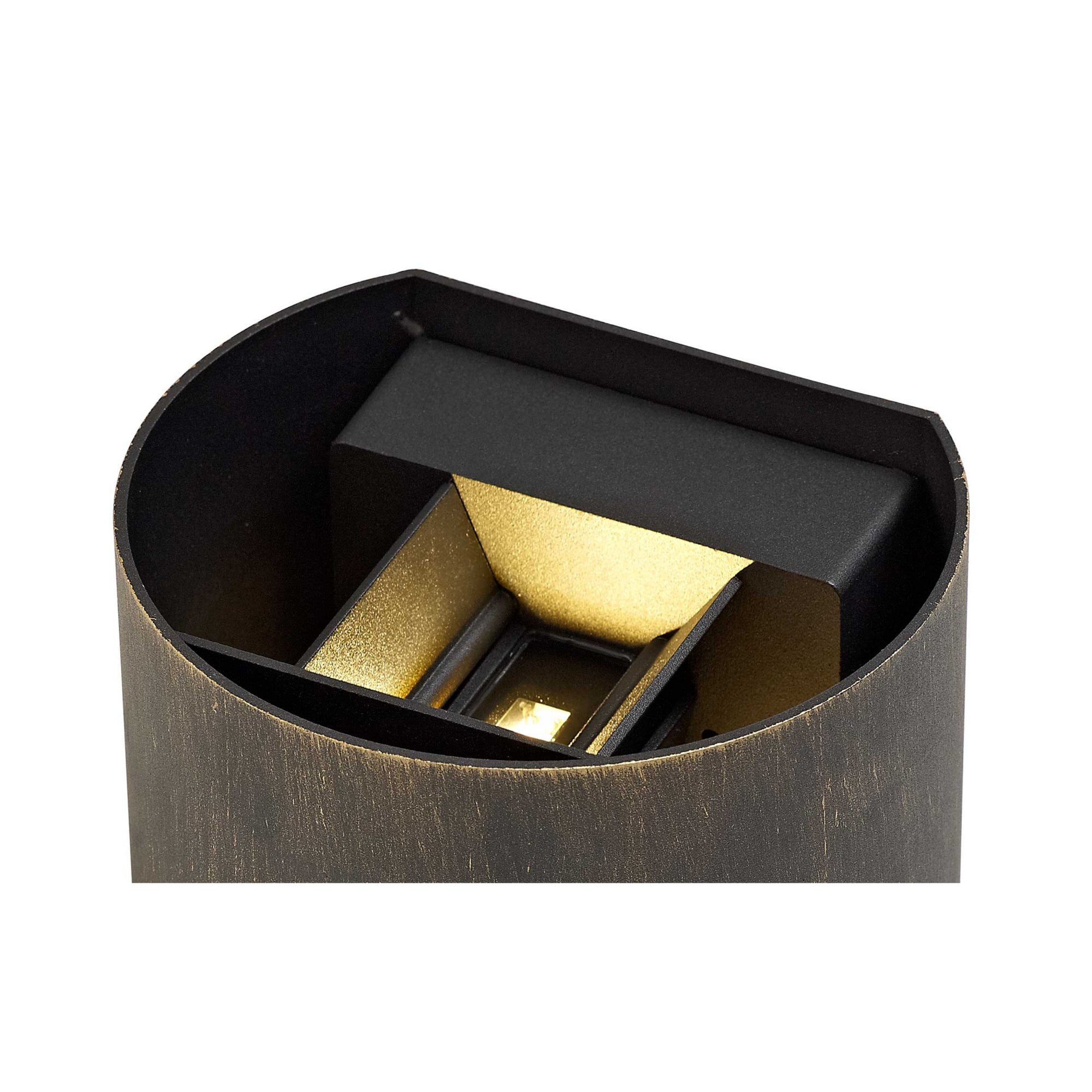 Fabula Heron Up & Down LED Wall Lamp - Black Gold - IP54