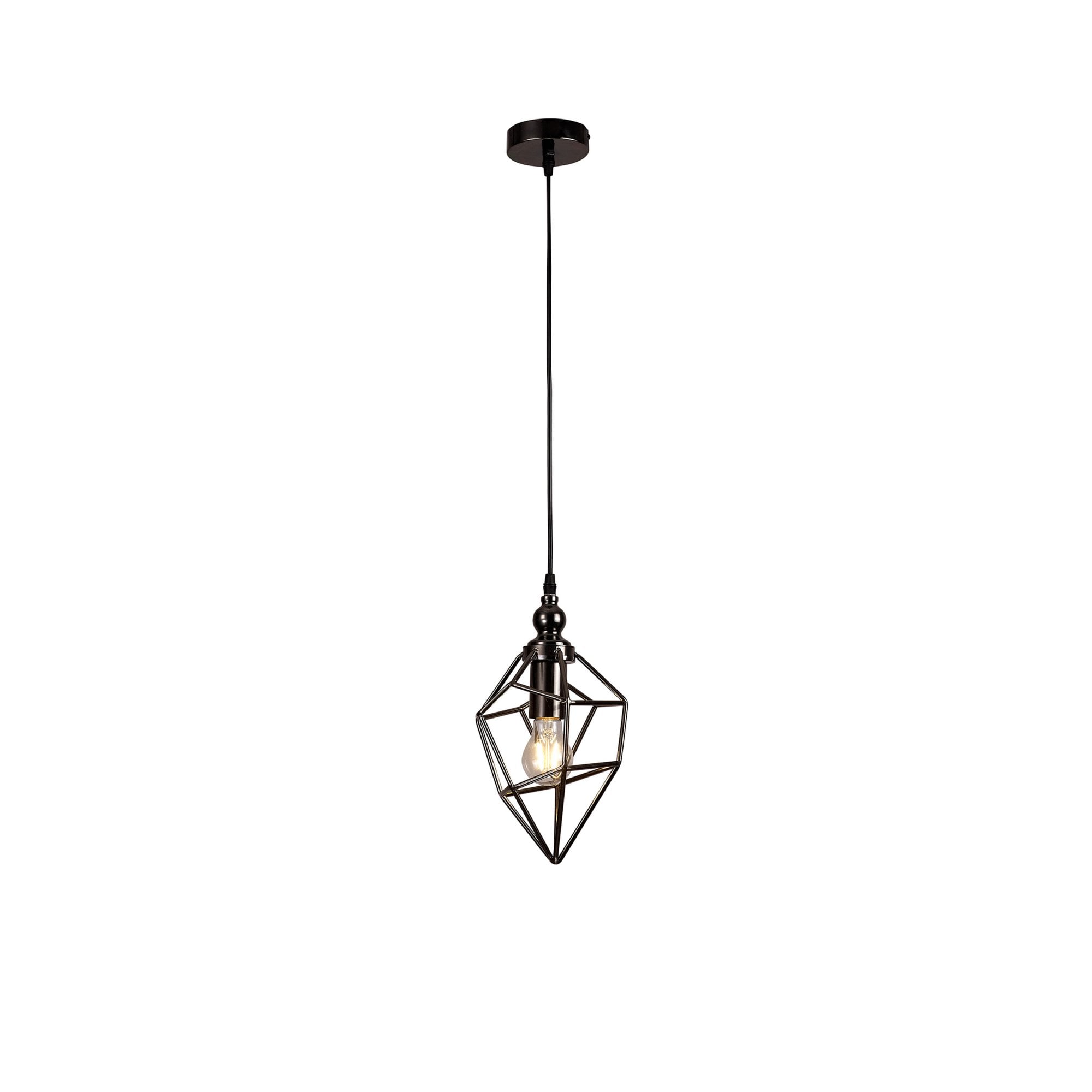 Fabula Austen Small Single Pendant - Black Nickel