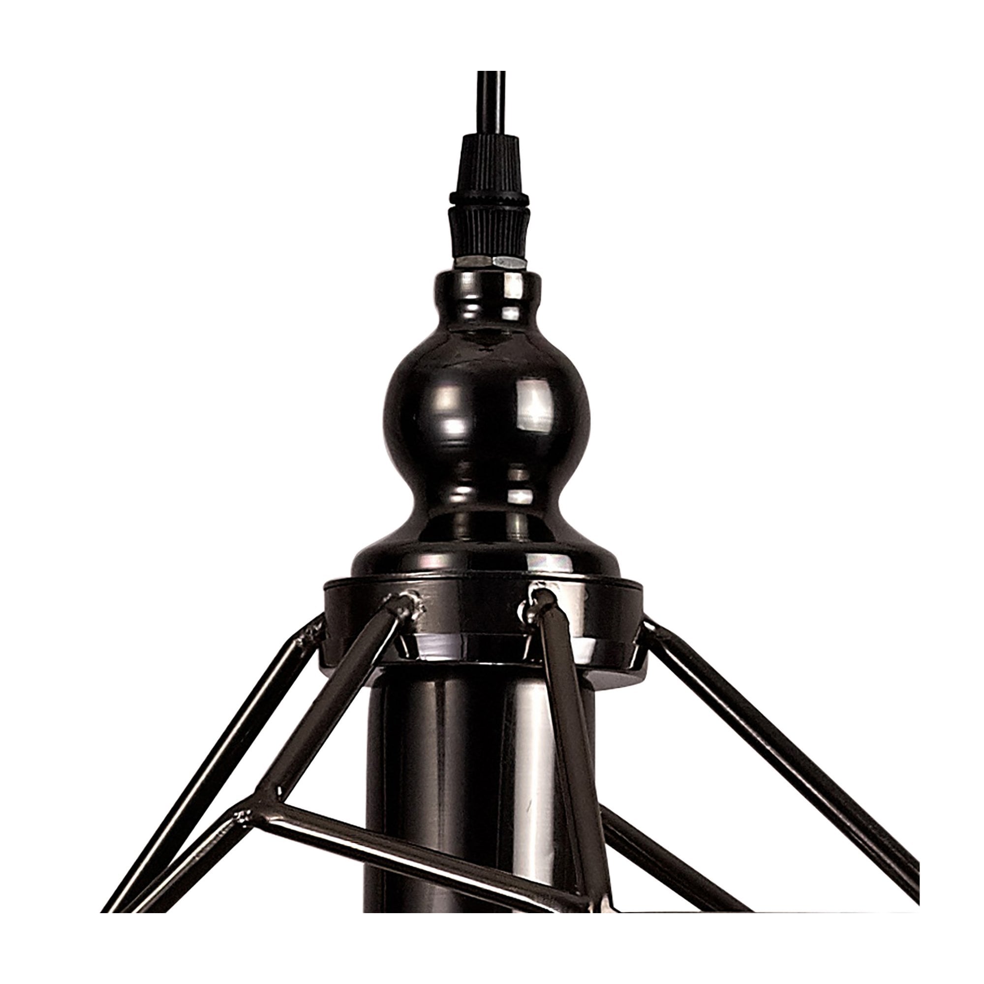 Fabula Austen Small Single Pendant - Black Nickel