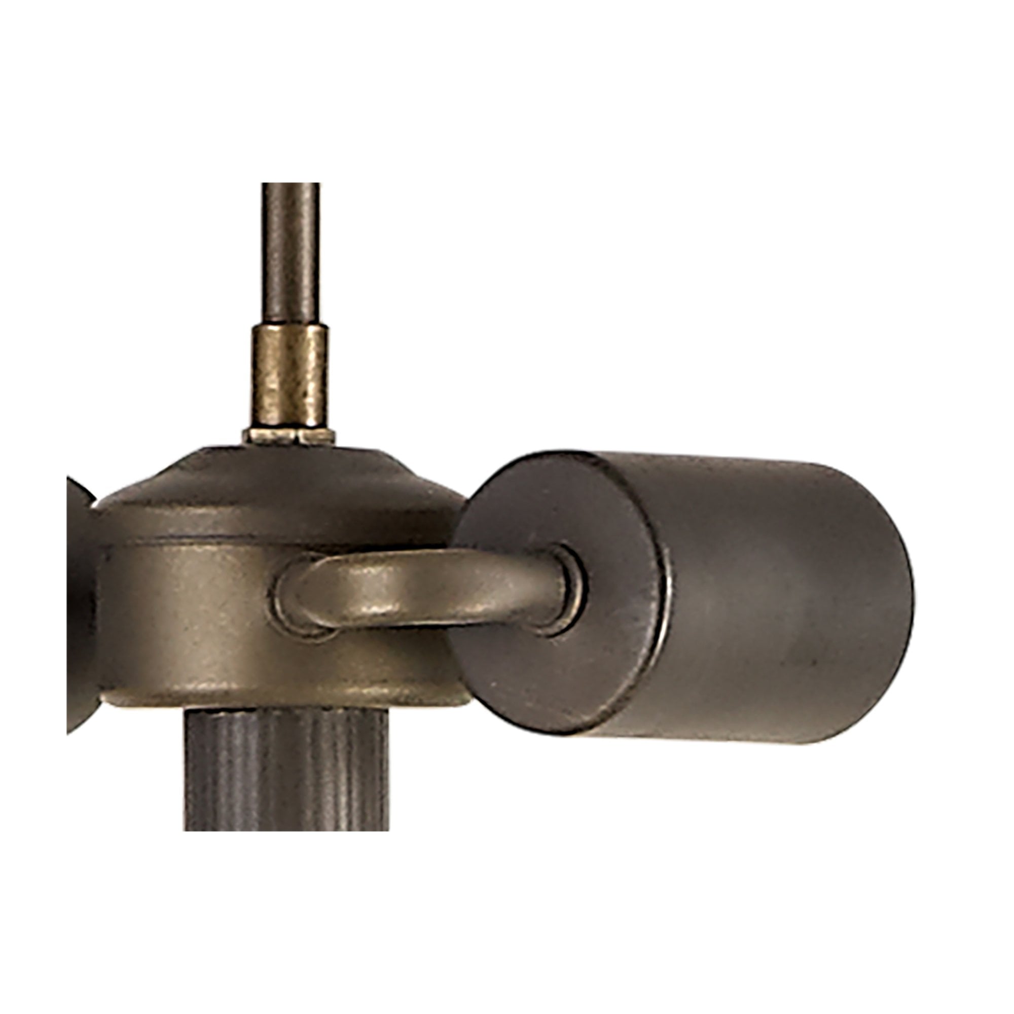 Fabula Harvest 2 Light Leaf Design Tiffany Floor Lamp Base - Aged Antique Brass - Base Only