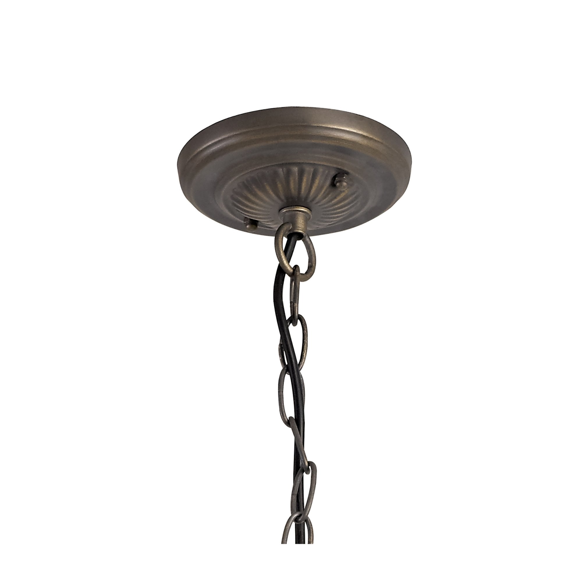 Fabula Harvest 3 Light Tiffany Suspension Kit - Aged Antique Brass - Frame Only