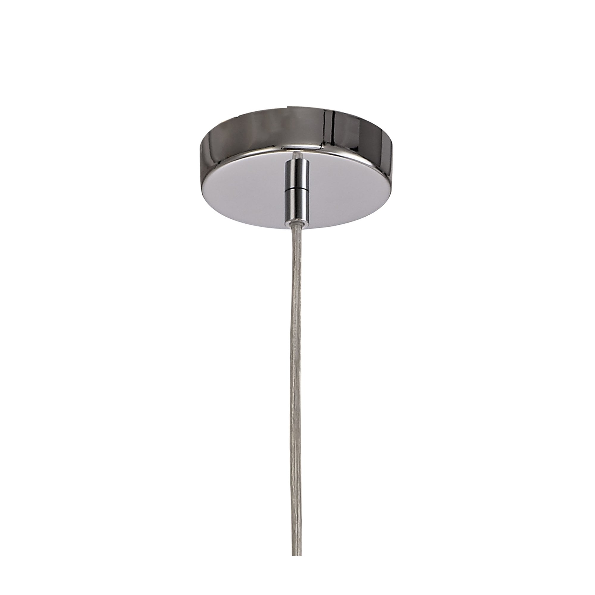 Fabula Chaucer Single Pendant - Coffee & Polished Chrome