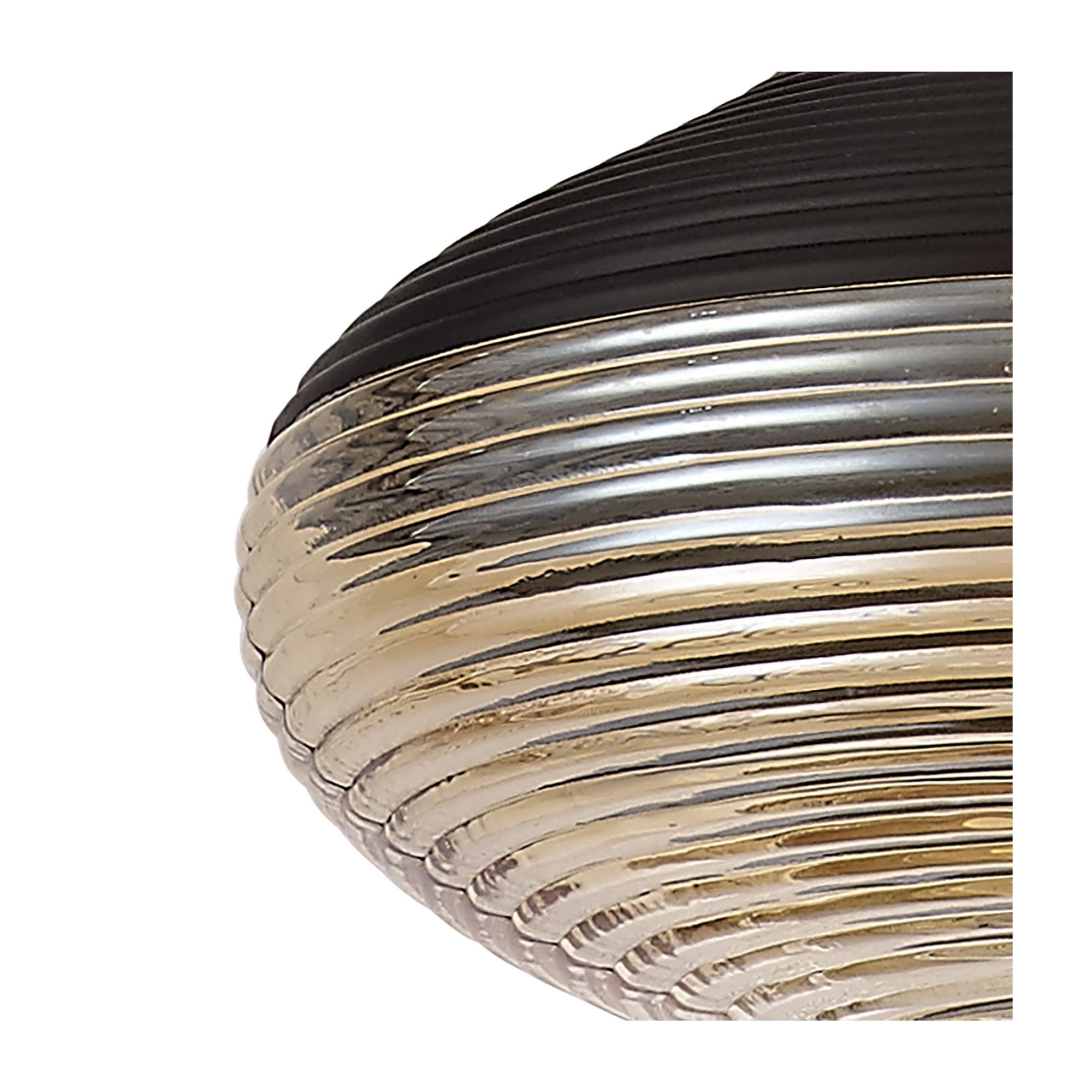 Fabula Nesta Single Vase Pendant - Black & Amber Glass