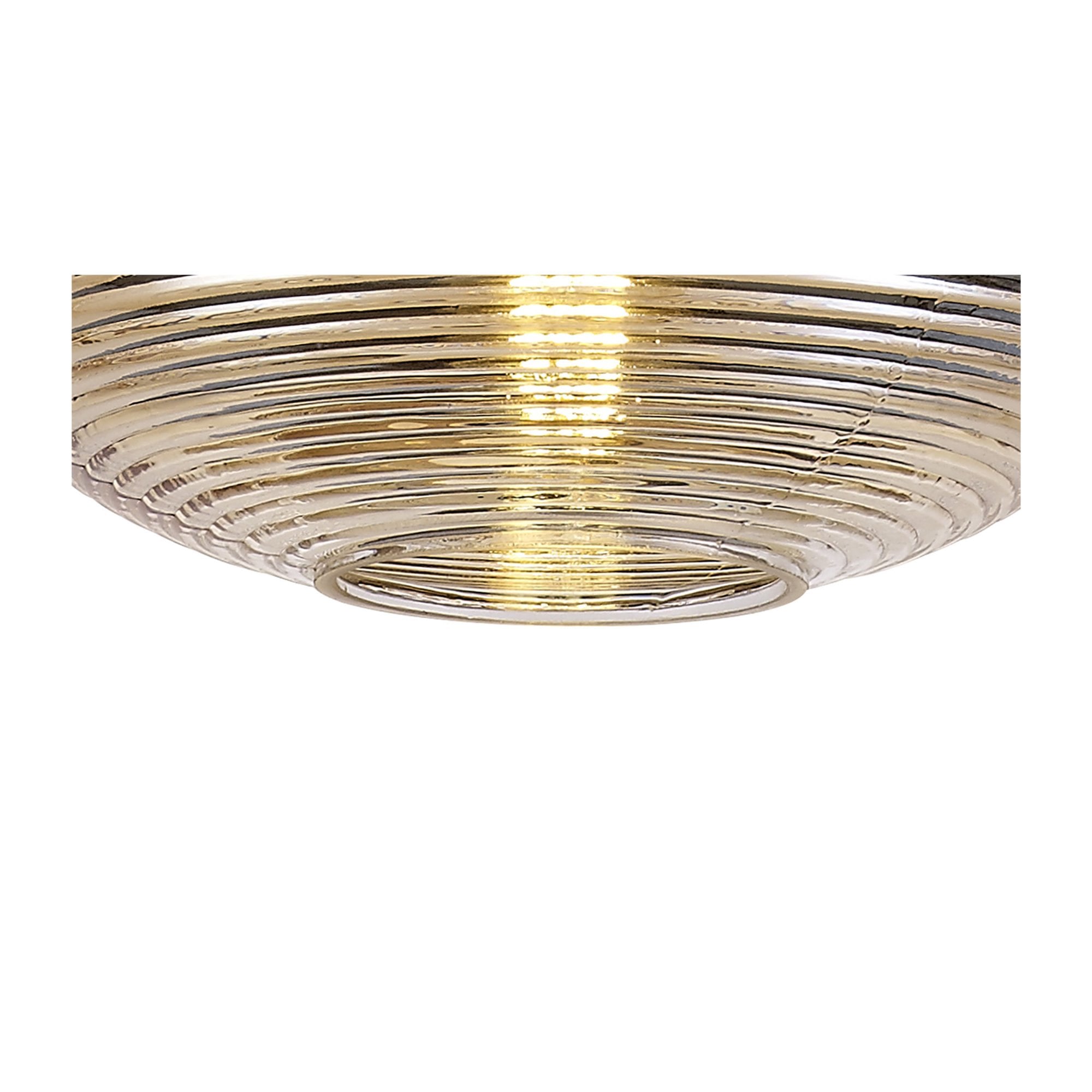 Fabula Nesta Single Vase Pendant - Black & Amber Glass